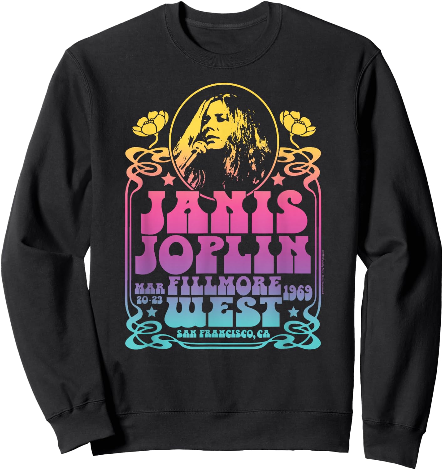 Janis Joplin - Fillmore West Sweatshirt - Sweatshirt | Black
