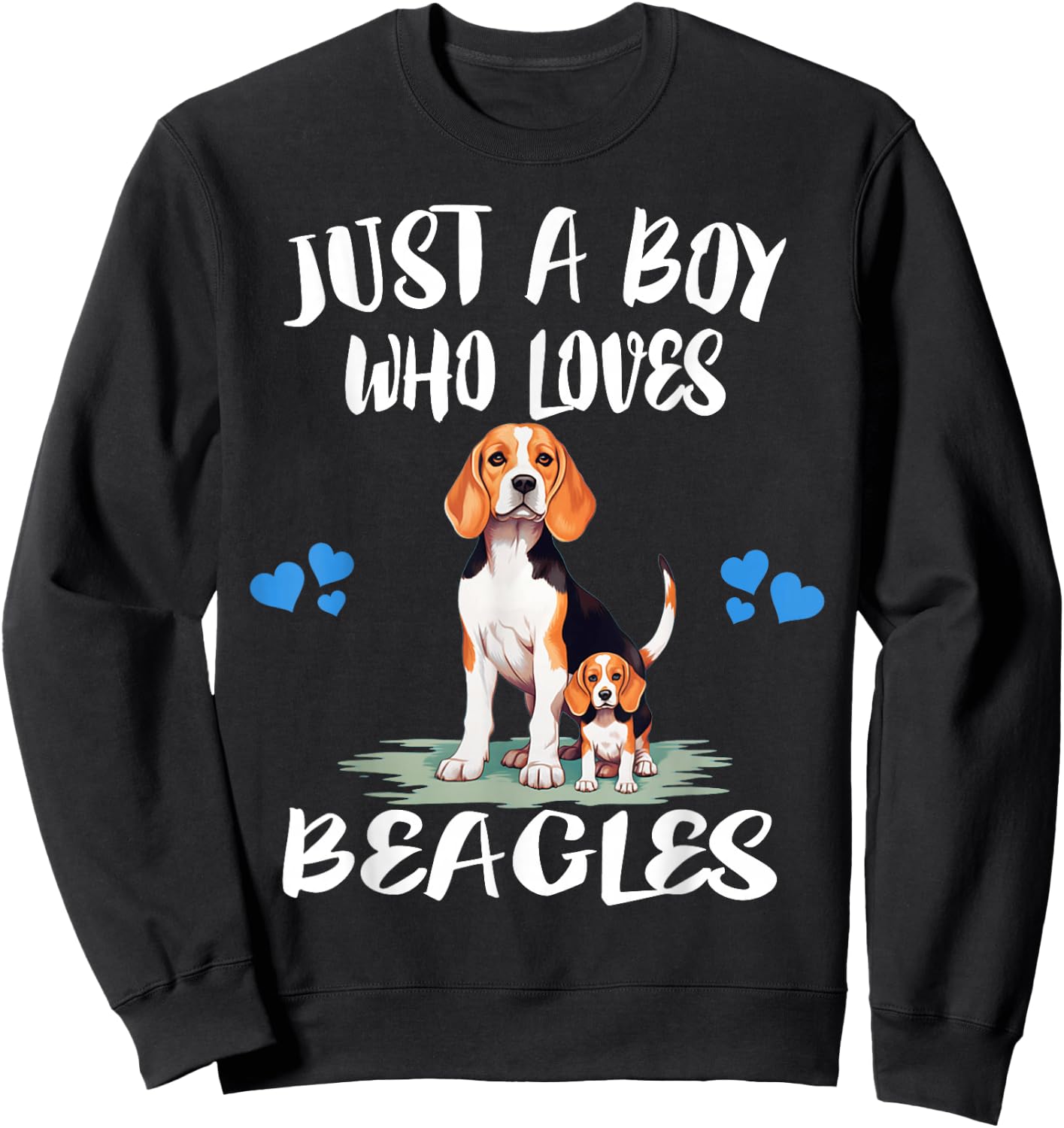 Just A Boy Who Loves Beagles Dog Sweatshirt - Sweatshirt | Black