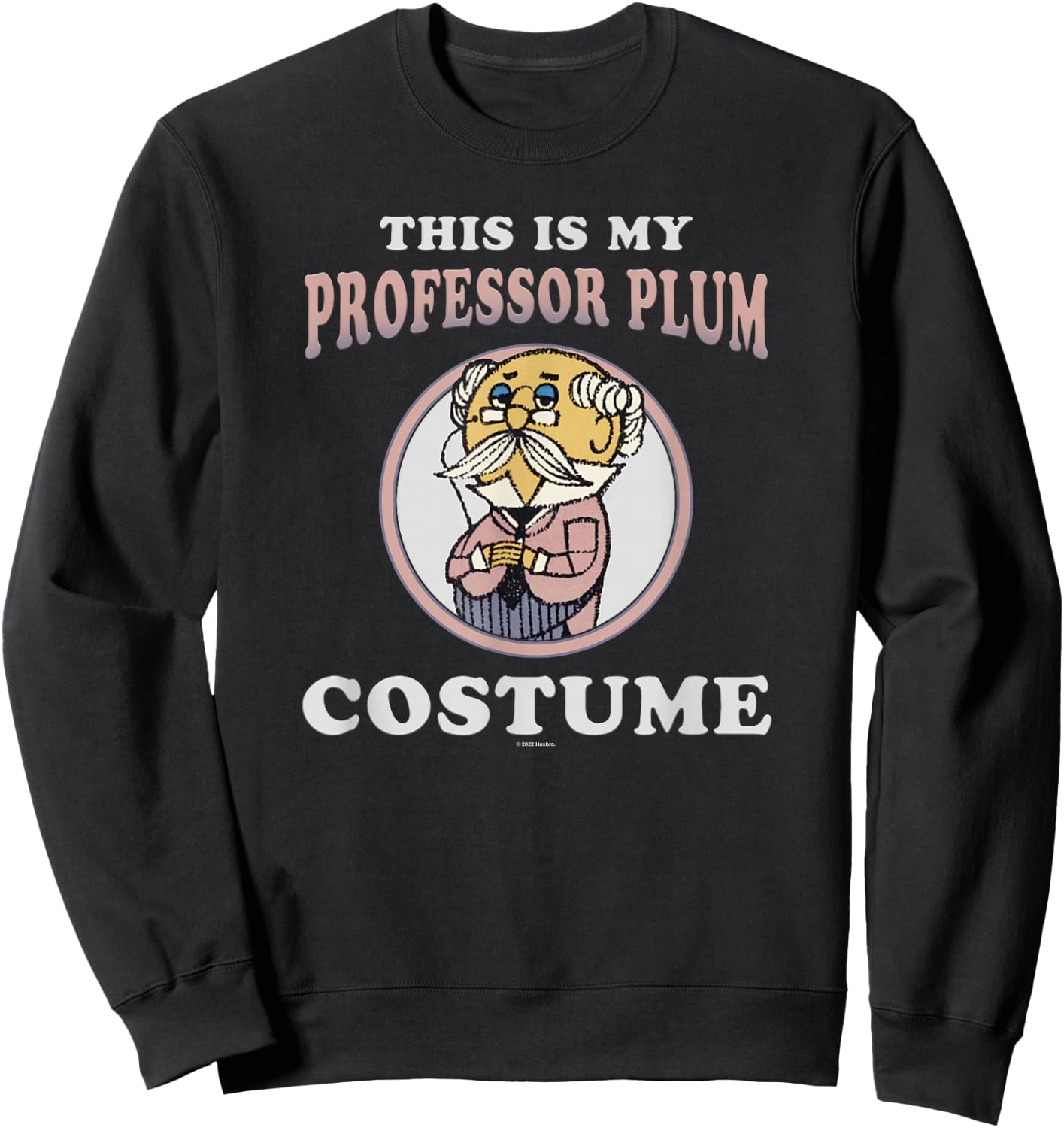Clue This Is My Professor Plum Costume Sweatshirt - Sweatshirt | Black