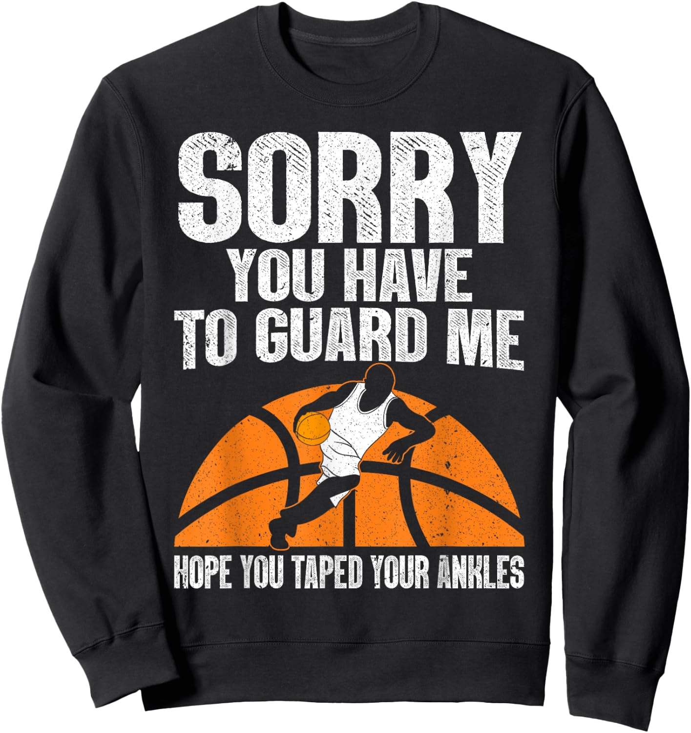 Funny Basketball Women Sports Game Basketball Player Sweatshirt - Sweatshirt | Black