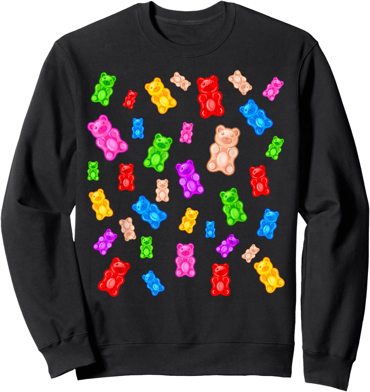 Gummy Bear Candy Mix Sweatshirt - Sweatshirt | Black