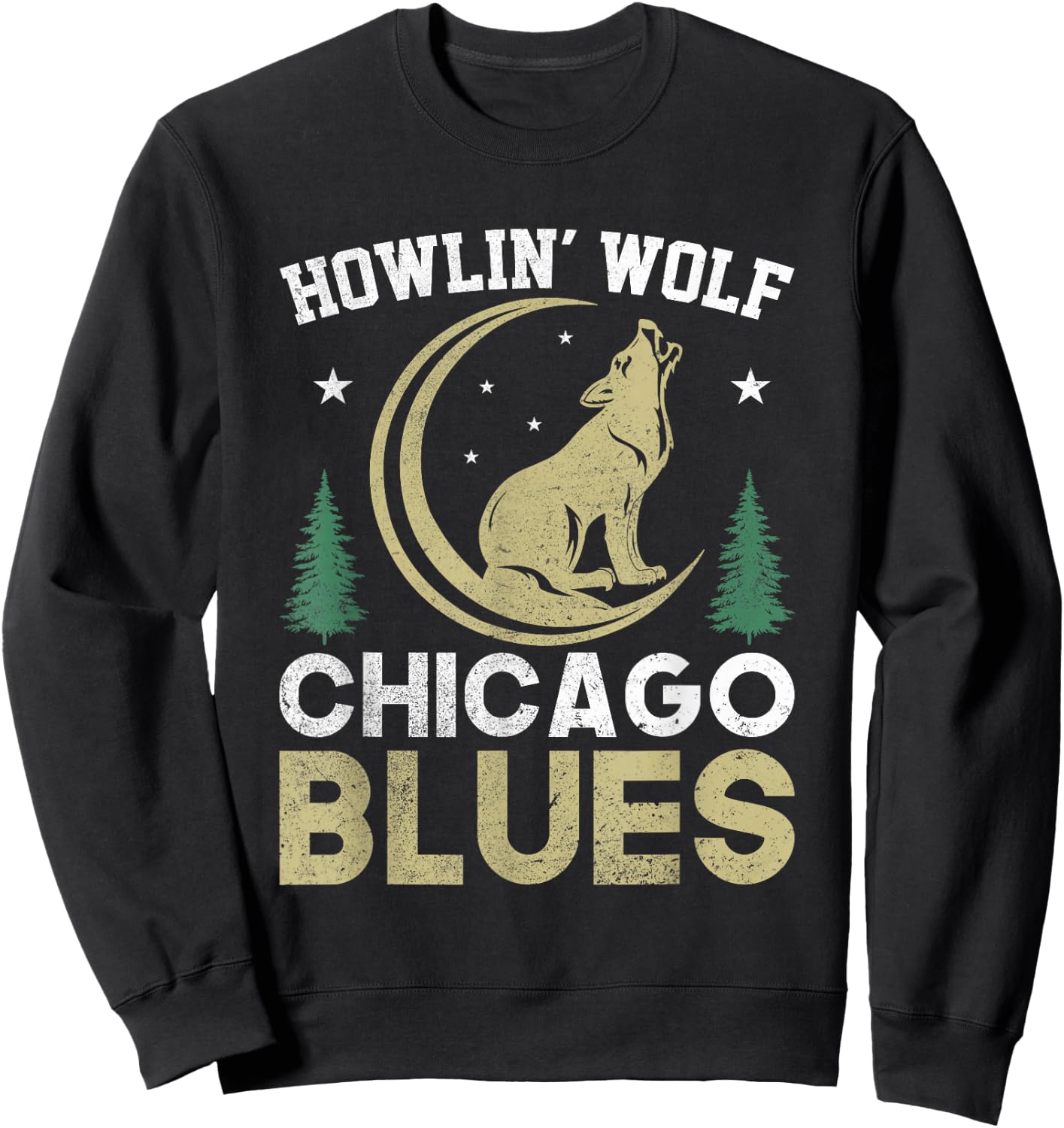 Howlin' Wolf Chicago Blues Sweatshirt - Sweatshirt | Black