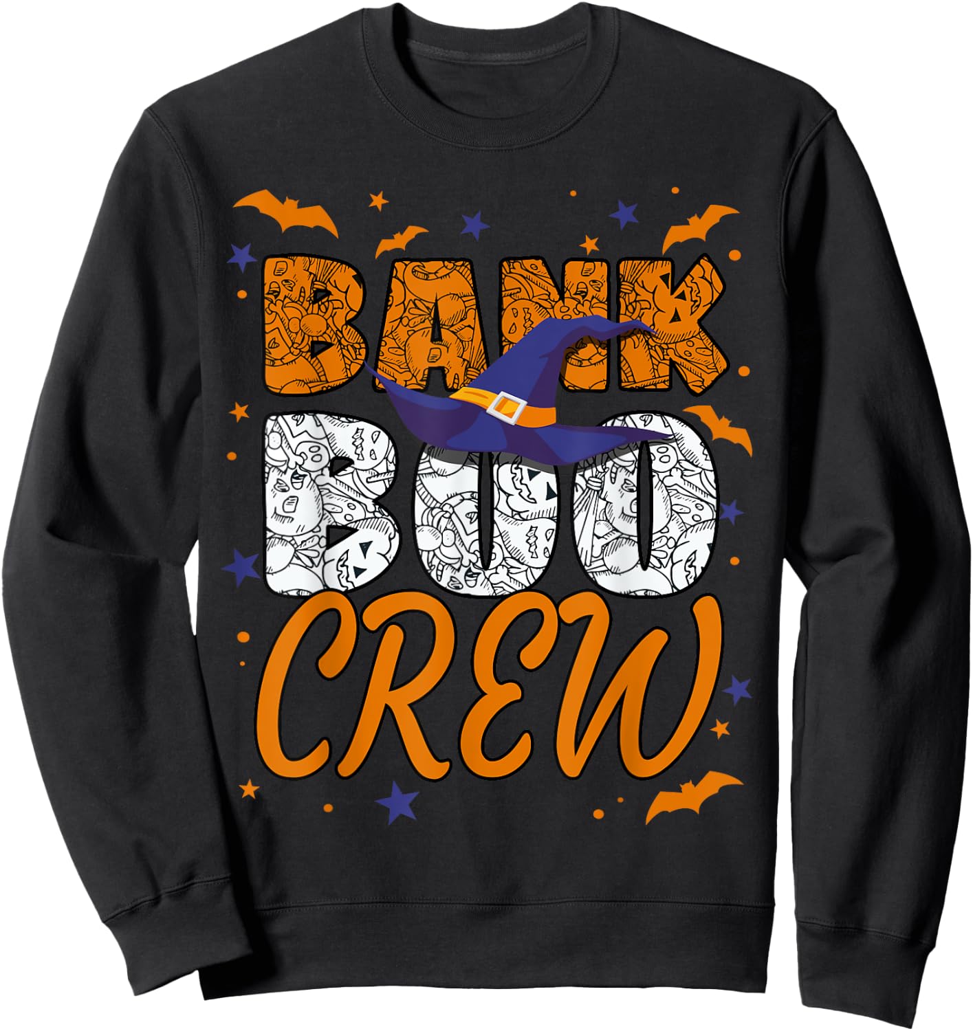 Bank Boo Crew Halloween Banker Bank Teller Matching Sweatshirt - Sweatshirt | Black