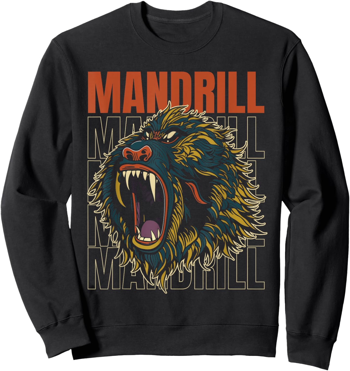 Retro Mandrill Sweatshirt - Sweatshirt | Black