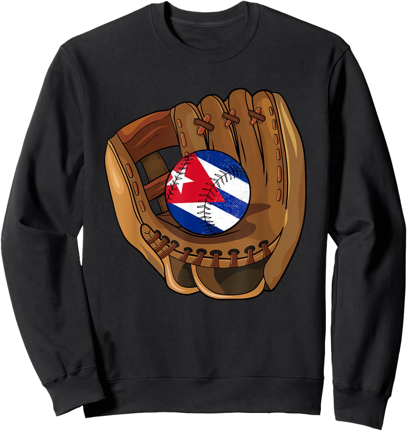 Cuban Baseball Sport Cuba Baseball Sweatshirt - Sweatshirt | Black