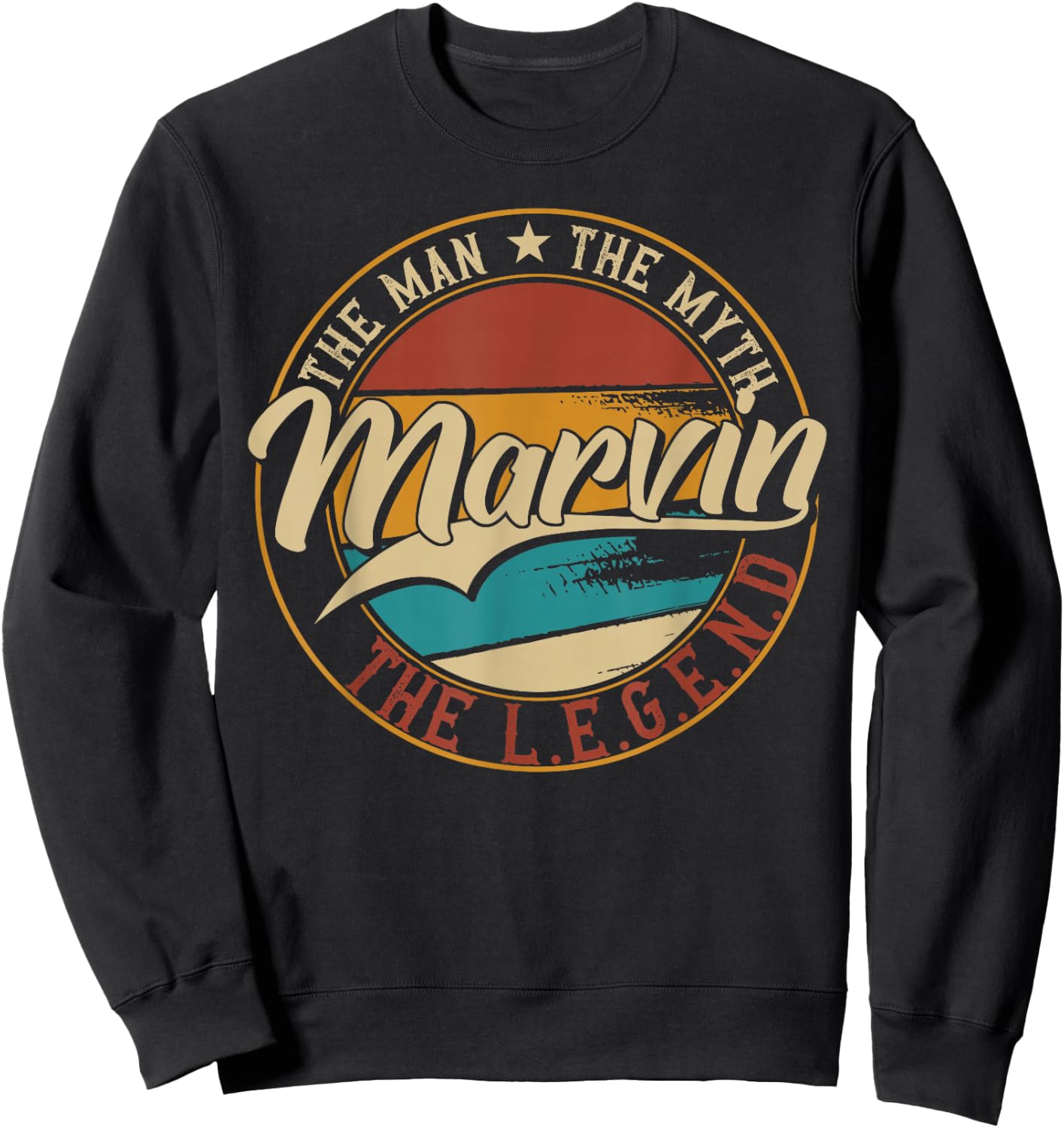 Marvin The man the myth the legend Sweatshirt - Sweatshirt | Black