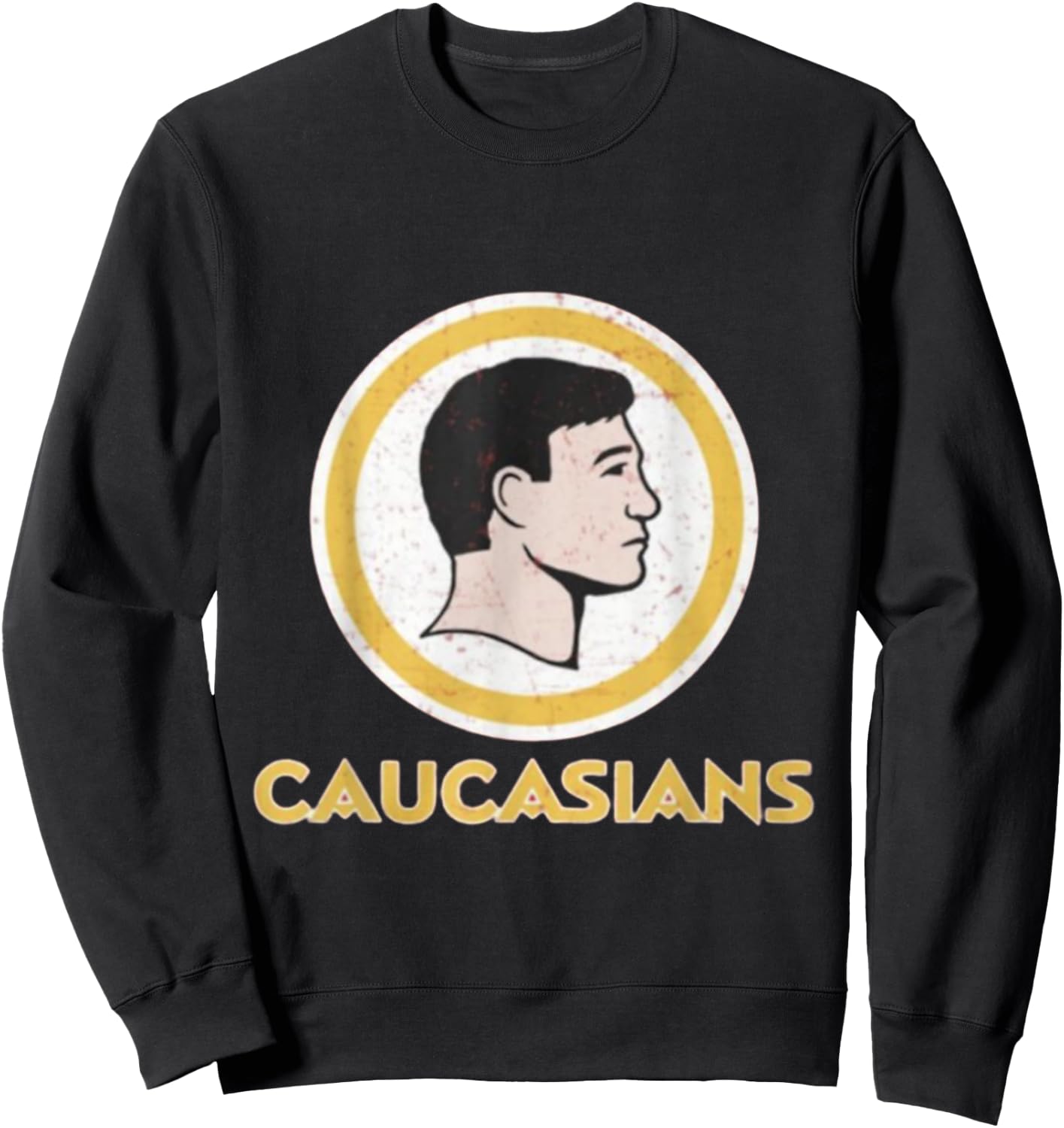 Caucasians Funny Football Washington Team Design Sweatshirt - Sweatshirt | Black
