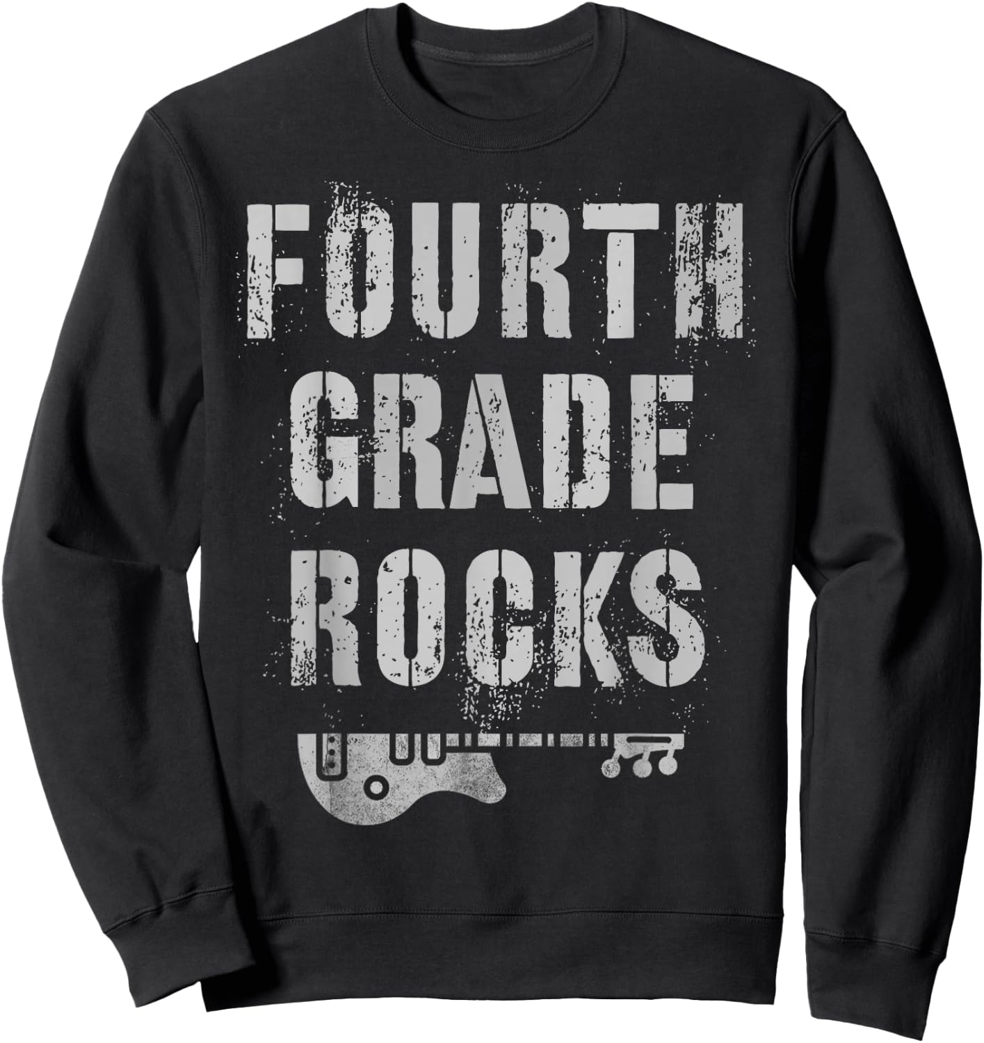 4th GRADE Rocks Teacher Rockstars I Teach Ready To Rock Sweatshirt - Sweatshirt | Black