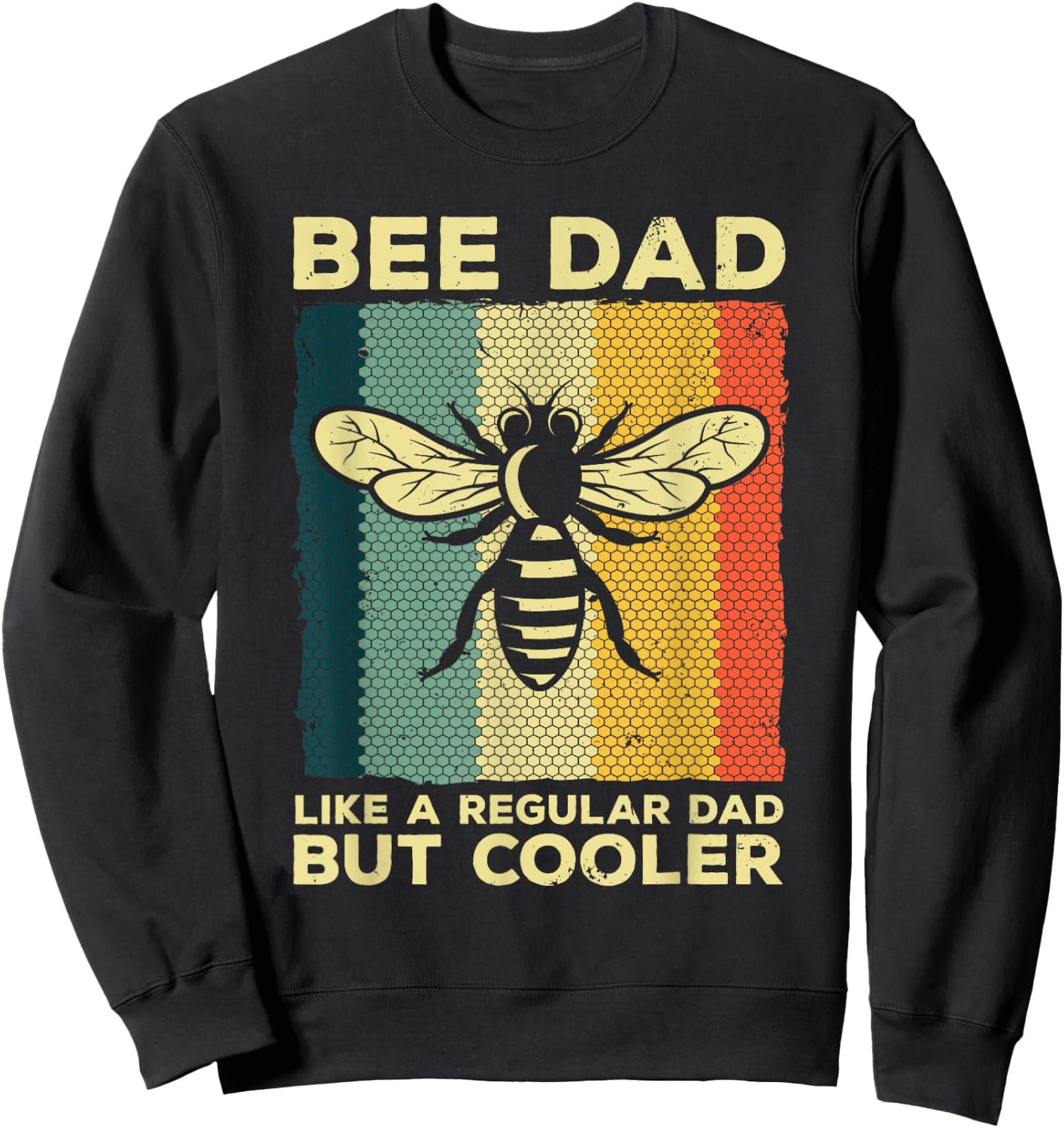 Cool Beekeeping Art Men Dad Bee Hive Keeping Honey Beekeeper Sweatshirt - Sweatshirt | Black