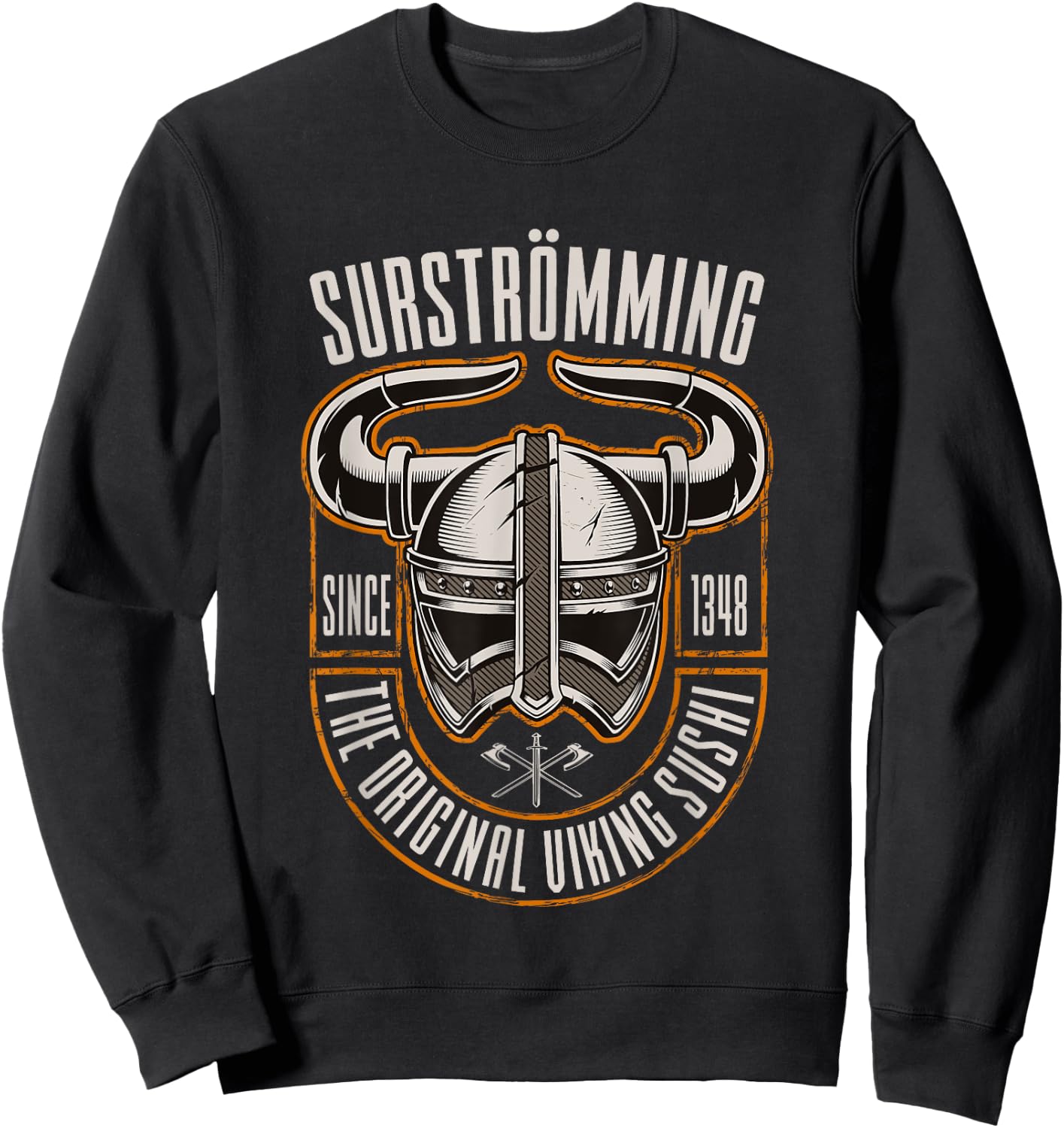 Surströmming Viking Sushi Swedish Scandinavian Nordic Food Sweatshirt - Sweatshirt | Black