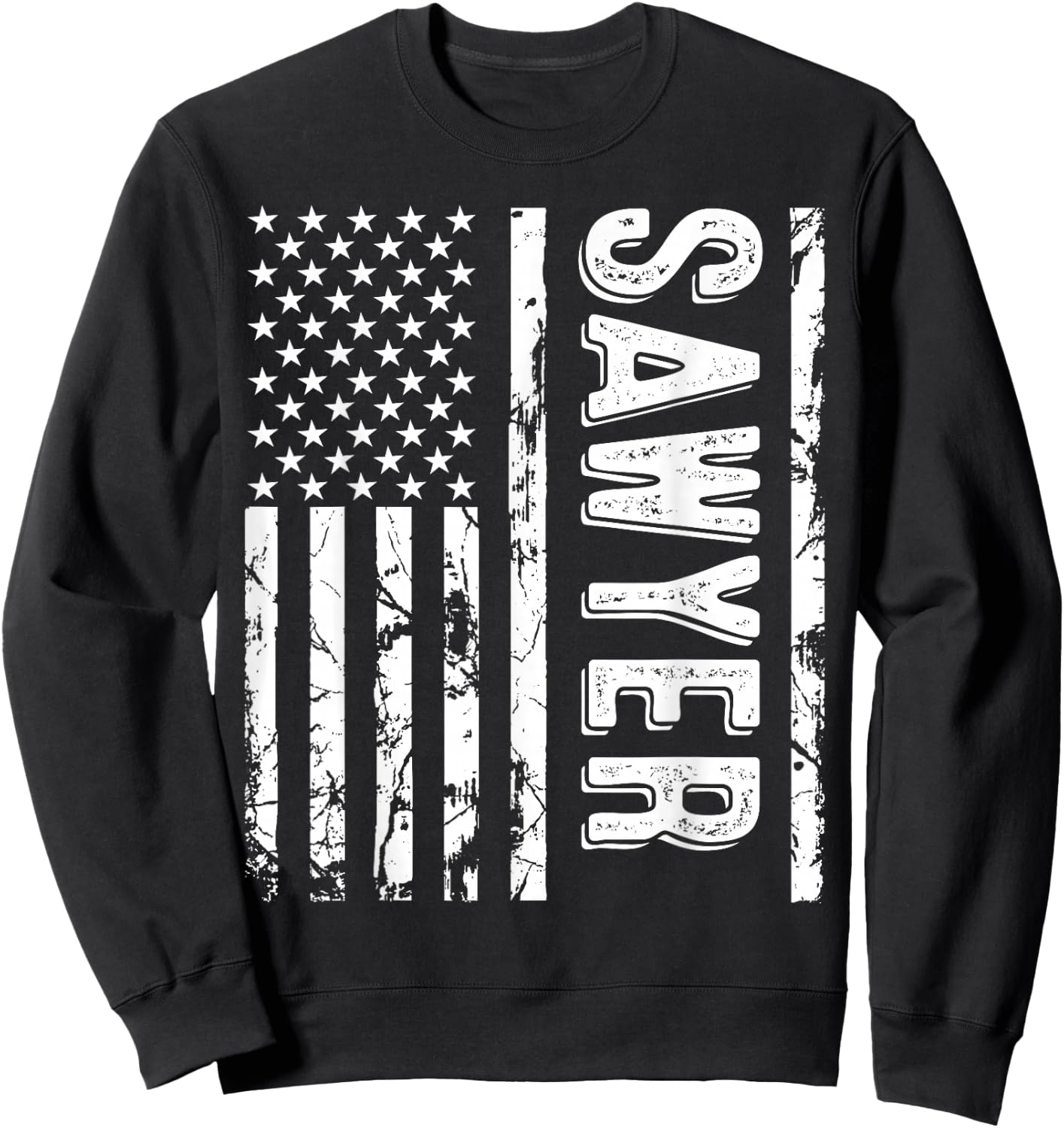 Sawyer Last Name Funny Surname Team Sawyer Family Reunion Sweatshirt - Sweatshirt | Black