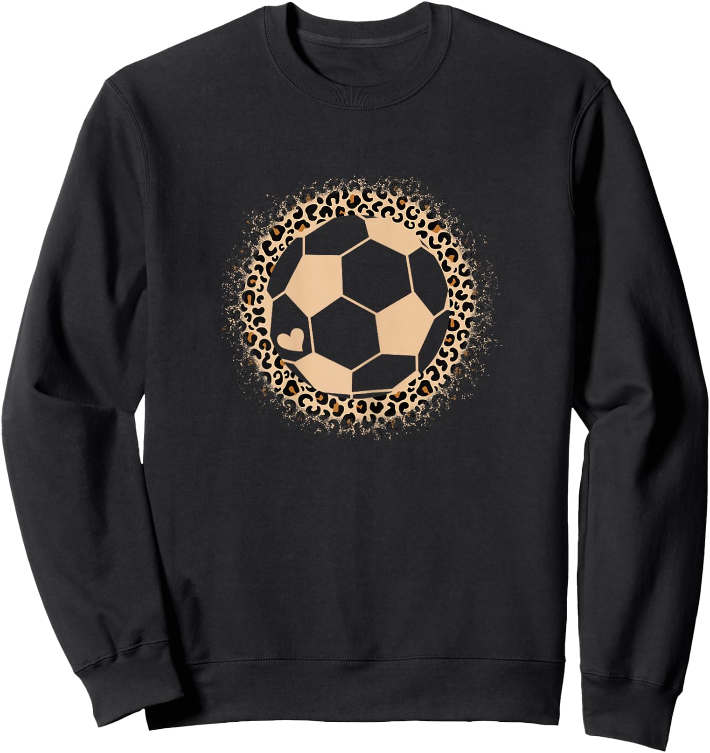 Cute Soccer Player Women Girls Sweatshirt - Sweatshirt | Black