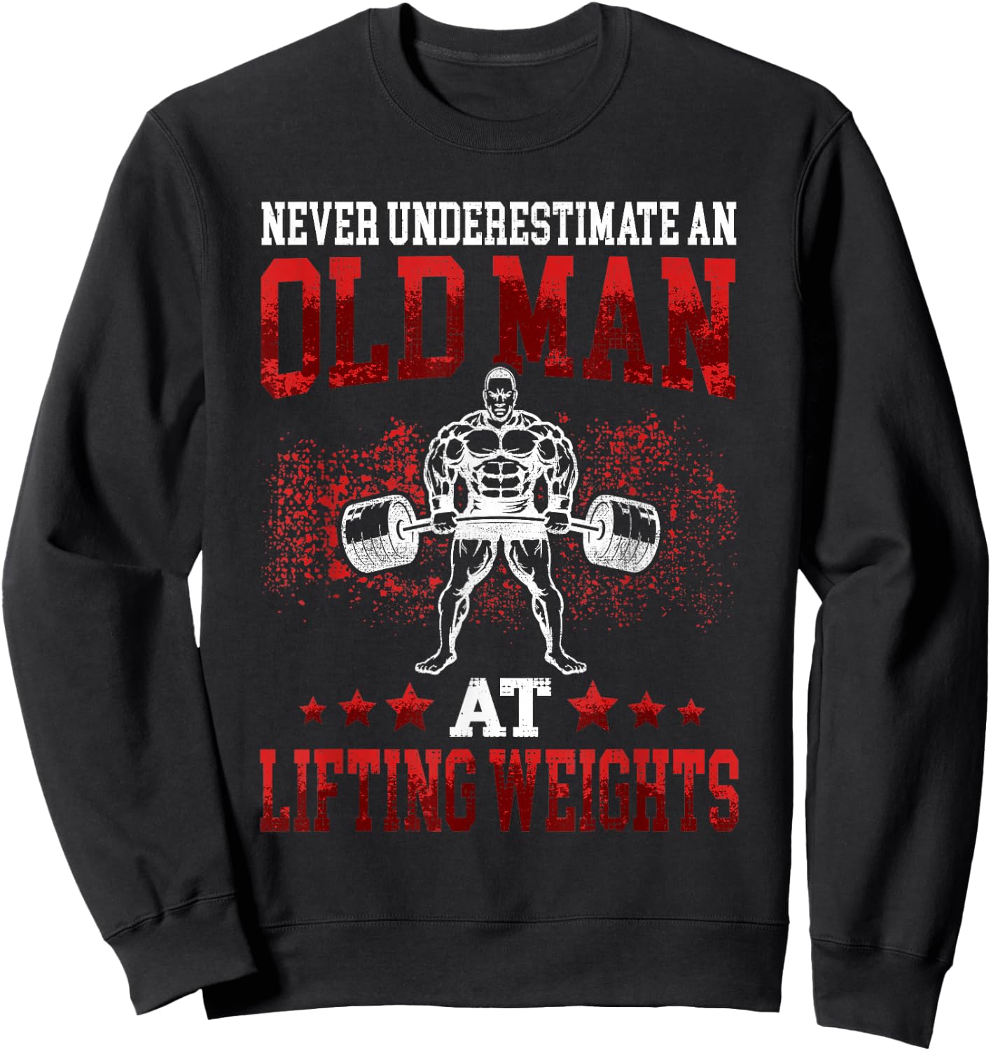 Bodybuilding and weightlifting designs Men's Classic Fit Black Sweatshirt - Sweatshirt | Black