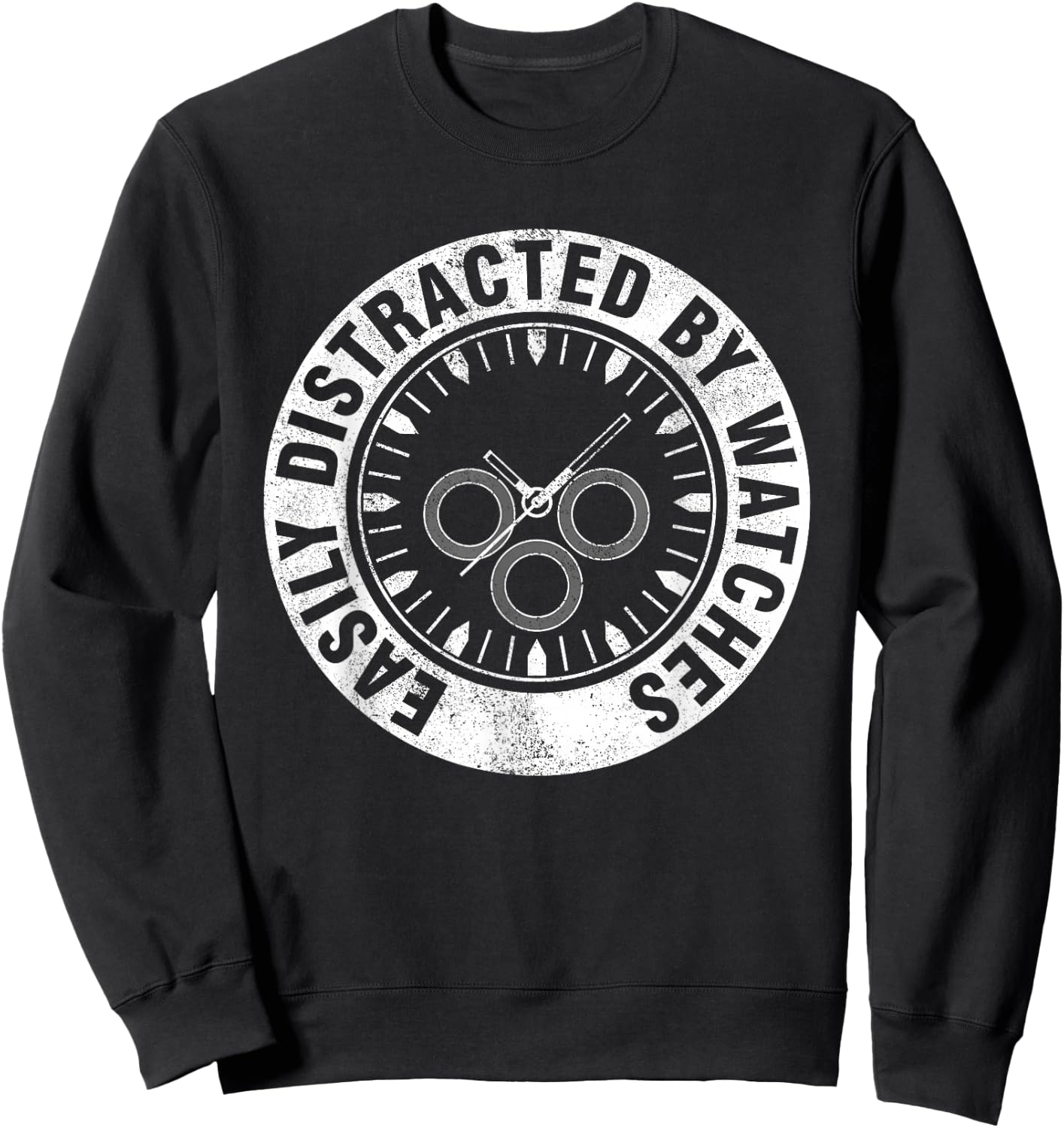 Watch Collecting Horologist Watch Lover Watch Collector Sweatshirt - Sweatshirt | Black