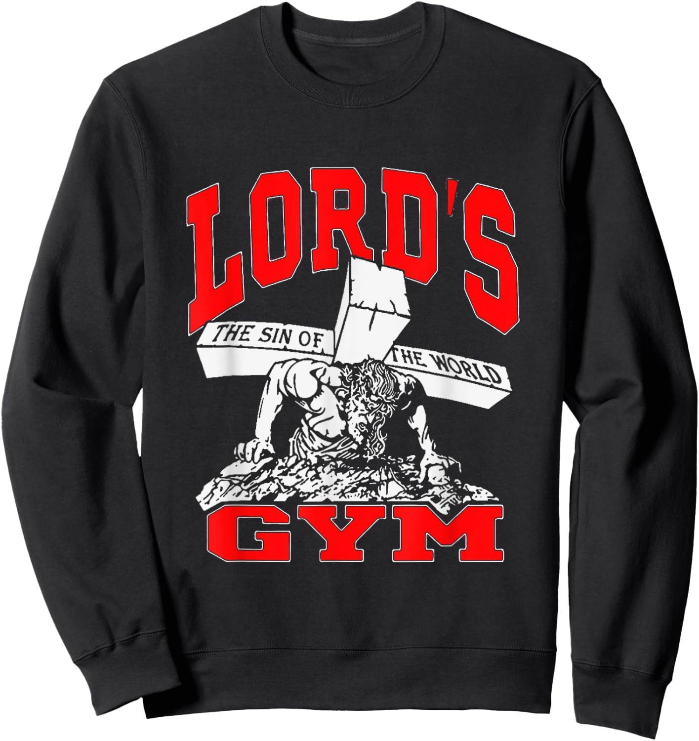 Lords Gym - Lord's The Sin of World Jesus Sweatshirt - Sweatshirt | Black