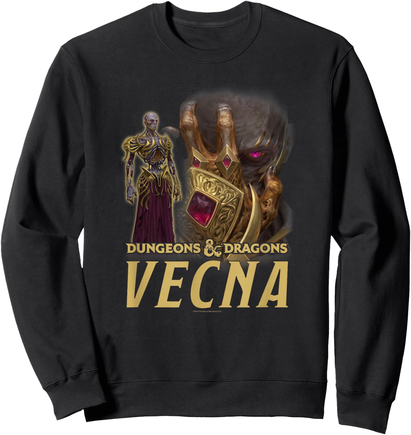Dungeons & Dragons Vecna Standing Duel Portrait Sweatshirt - Sweatshirt | Black