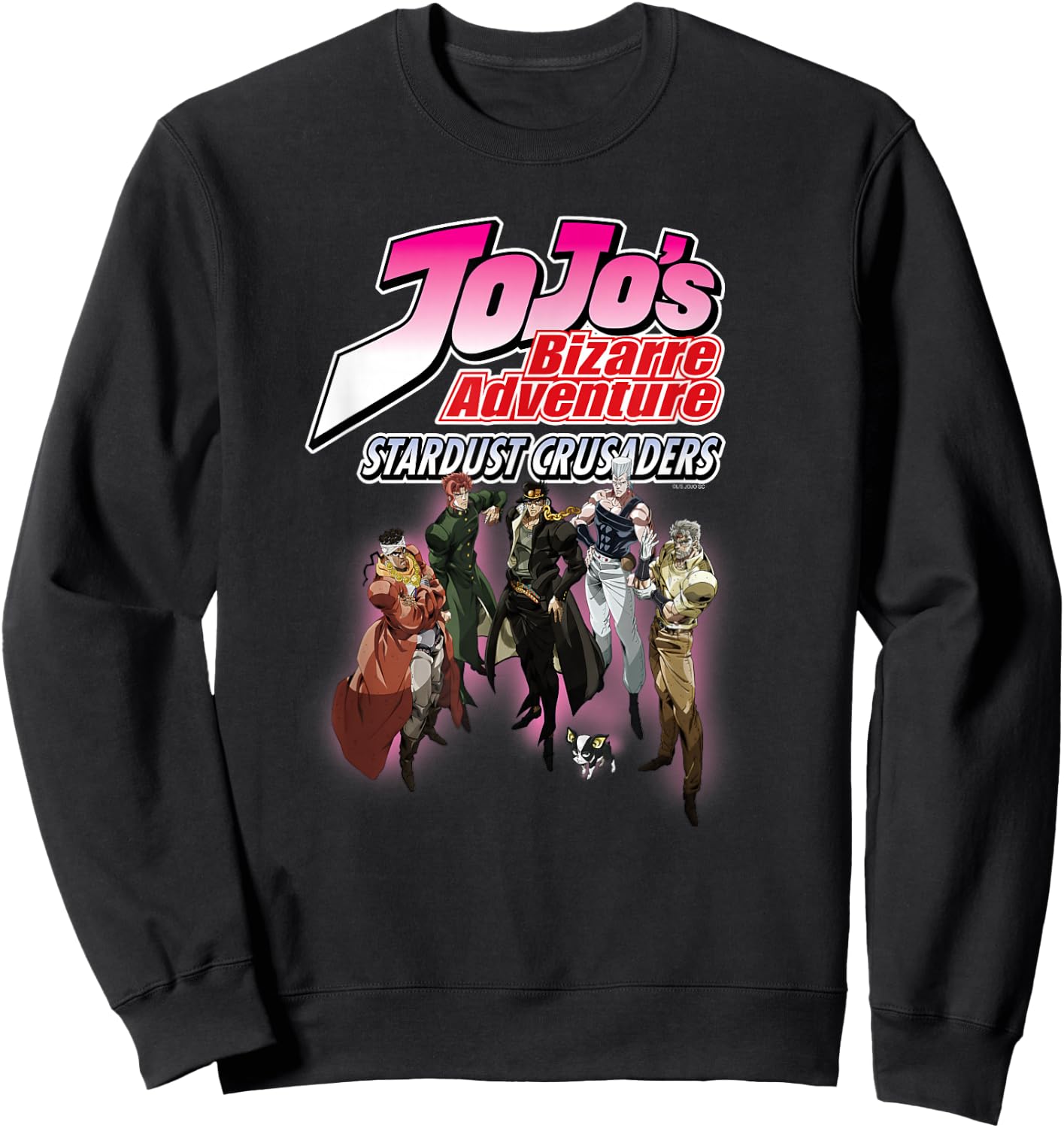 JoJo's Bizarre Adventure Part 3 Stardust Crusaders Anime Sweatshirt - Sweatshirt | Black