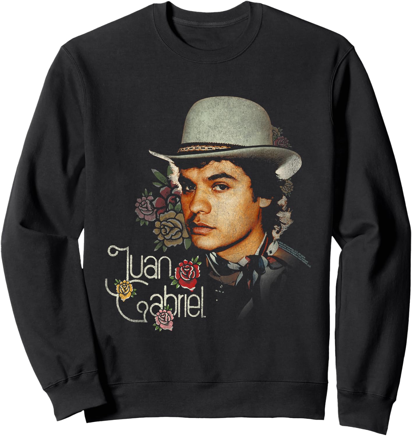 Juan Gabriel Roses Sweatshirt - Sweatshirt | Black