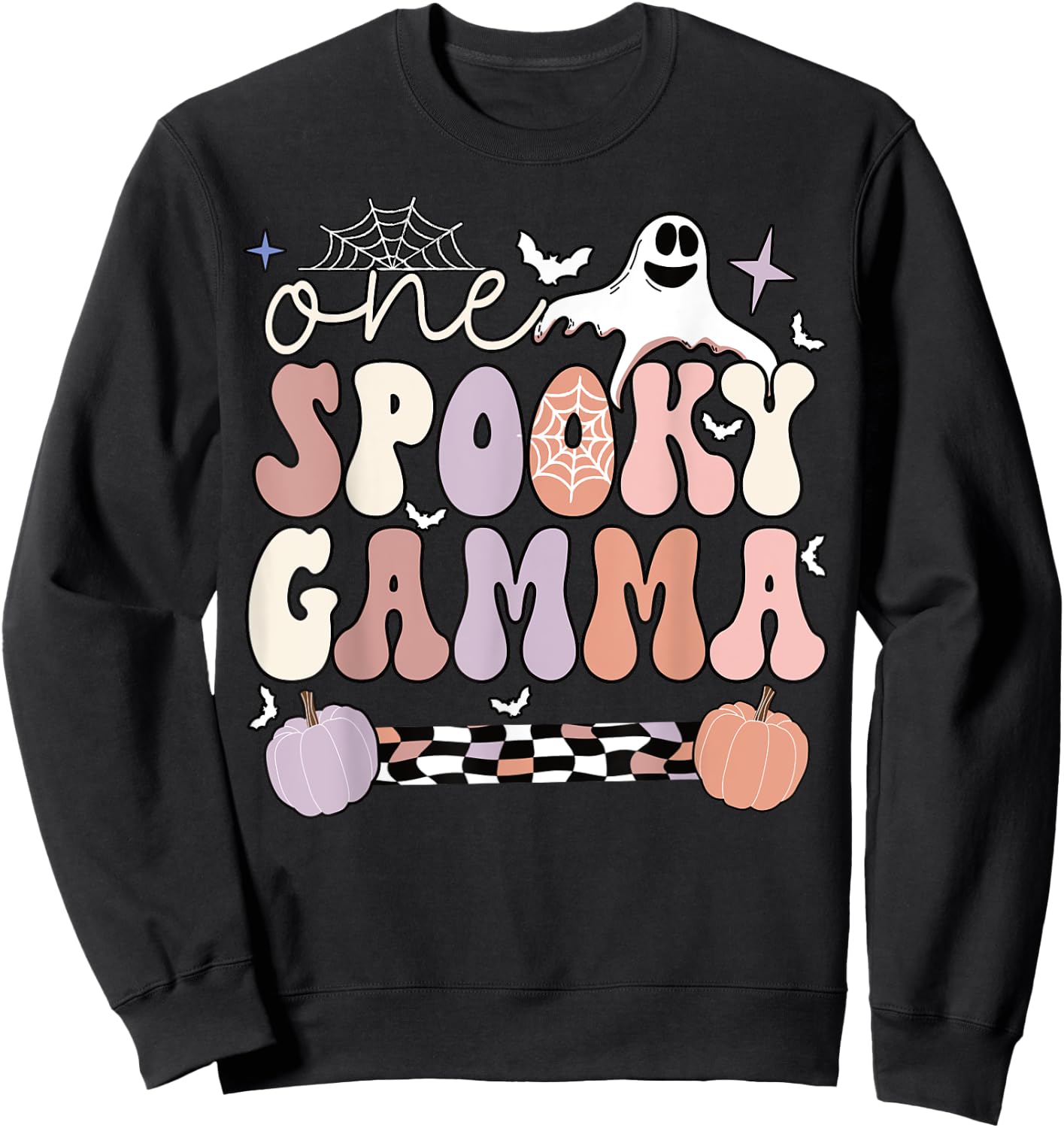 Spooky Gamma Grandmother Halloween Gamma Grandma Sweatshirt - Sweatshirt | Black