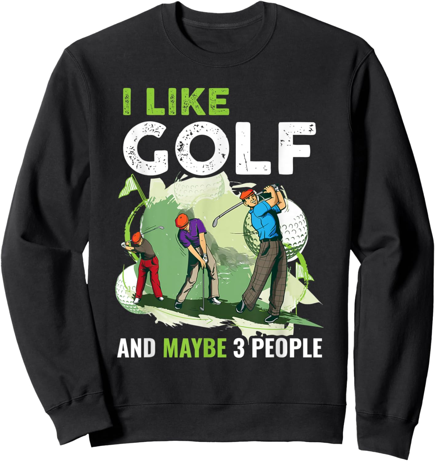 Fun Golf Sweatshirt - Sweatshirt | Black
