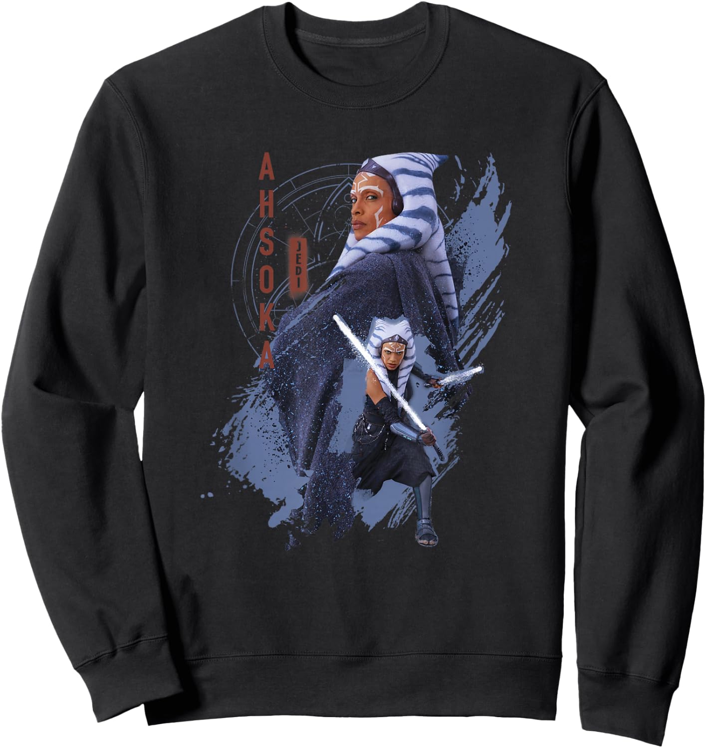 Star Wars: Ahsoka Jedi Warrior Epic Poses Poster Sweatshirt - Sweatshirt | Black