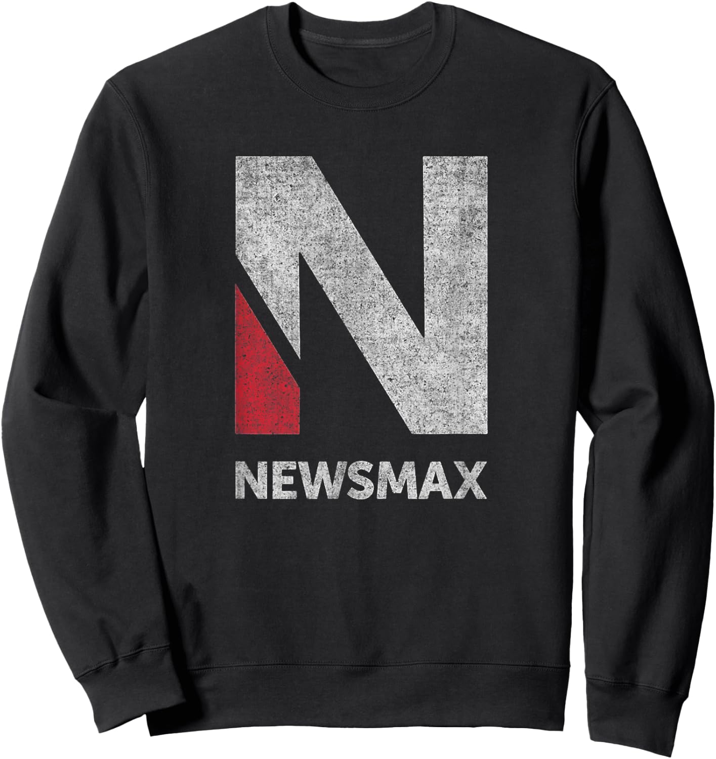 Newsmax - Real News, Conservative Politics for Real People Sweatshirt - Sweatshirt | Black