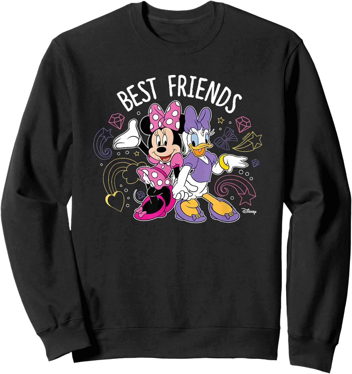 Minnie & Daisy - Bestfriends Minnie & Daisy Sweatshirt - Sweatshirt | Black