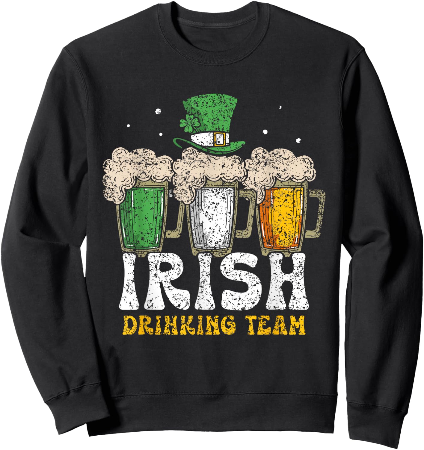 Irish Drinking Team Leprechaun St. Patricks Day Ireland St Sweatshirt - Sweatshirt | Black
