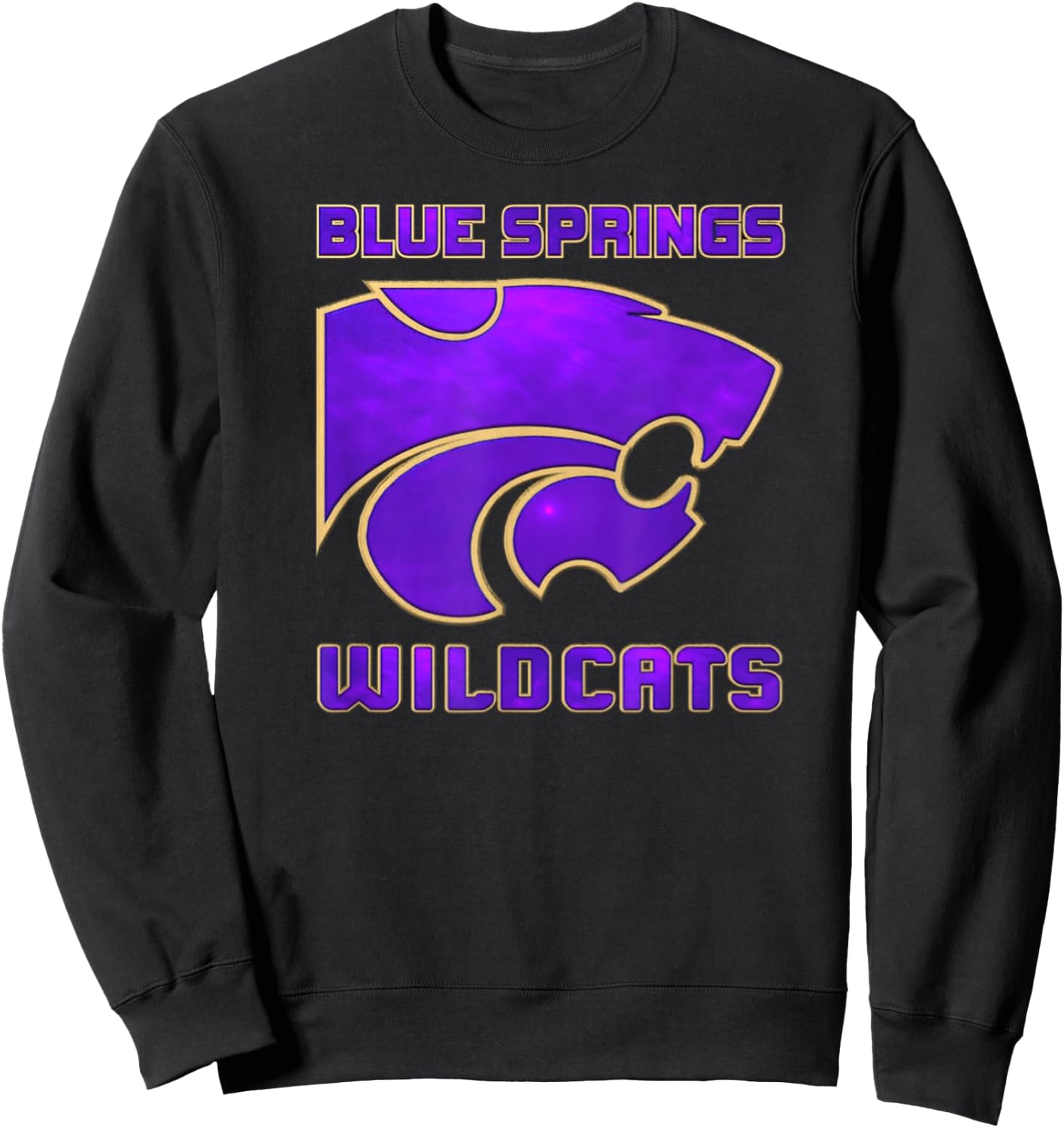 Blue Springs Wildcats Sweatshirt - Sweatshirt | Black