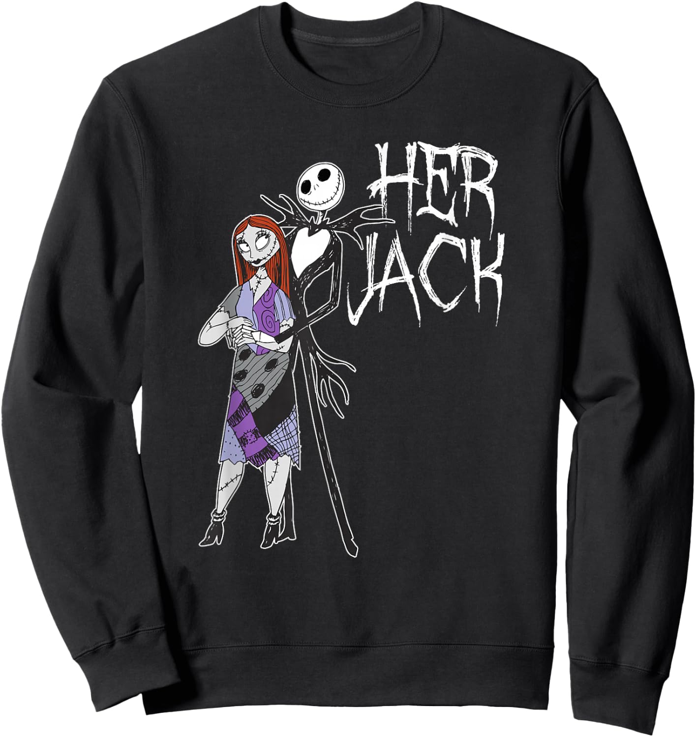 Disney The Nightmare Before Christmas Her Jack Sweatshirt - Sweatshirt | Black