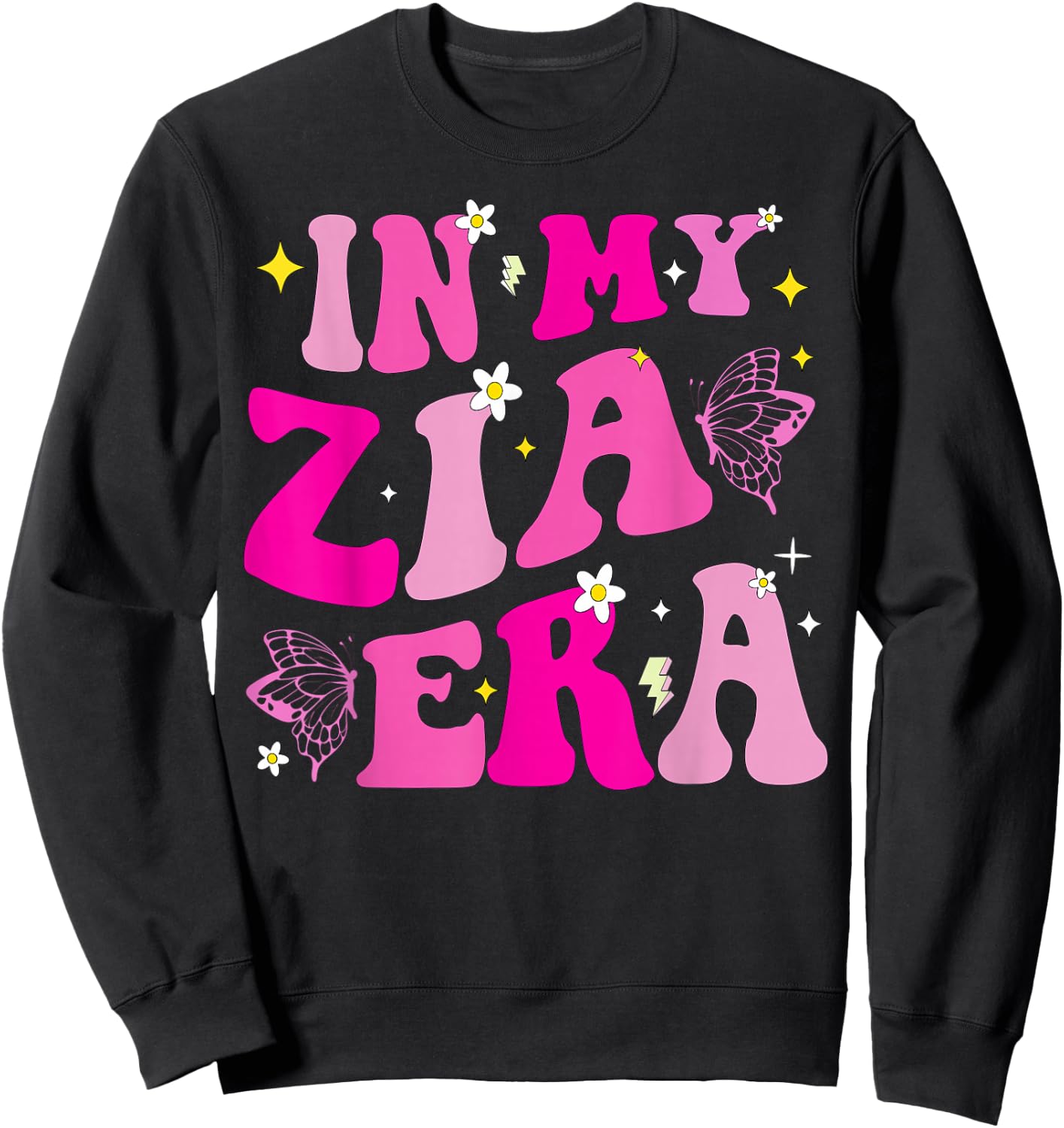 In My Zia Era Italian Aunt Sweatshirt - Sweatshirt | Black