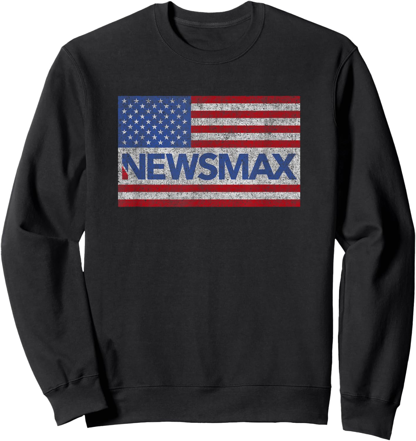Newsmax, Alternative Conservative News, Politics and Finance Sweatshirt - Sweatshirt | Black