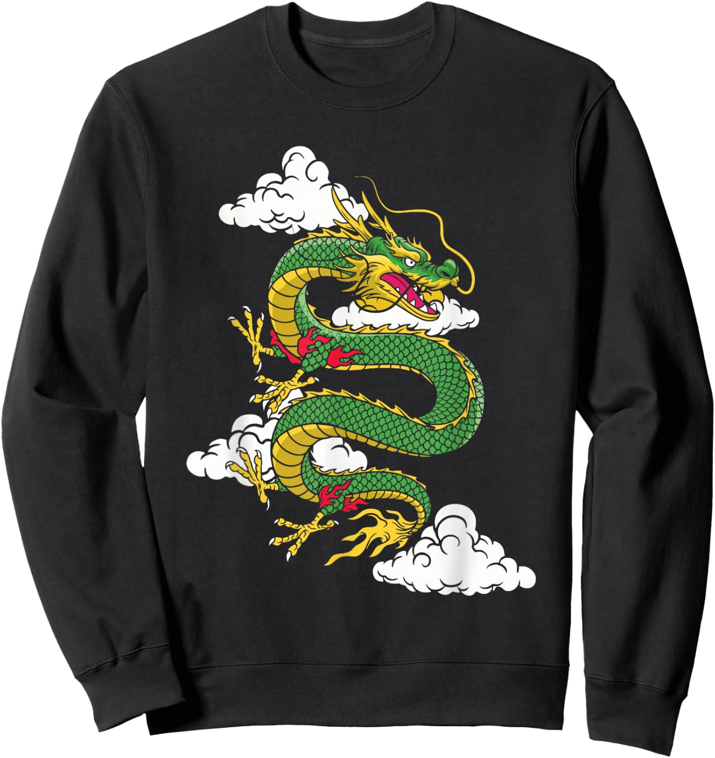 2024 Zodiac Sign Chinese Horoscope - Year of the Dragon Sweatshirt - Sweatshirt | Black