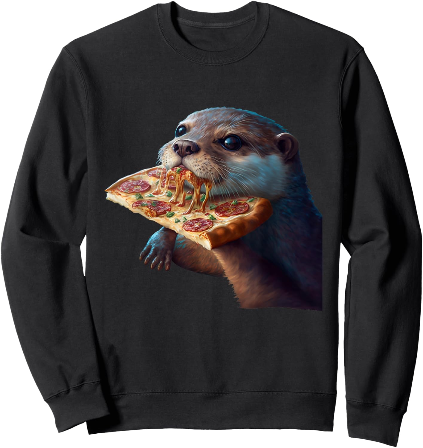 Sea Otter Lover Funny Design Sweatshirt - Sweatshirt | Black