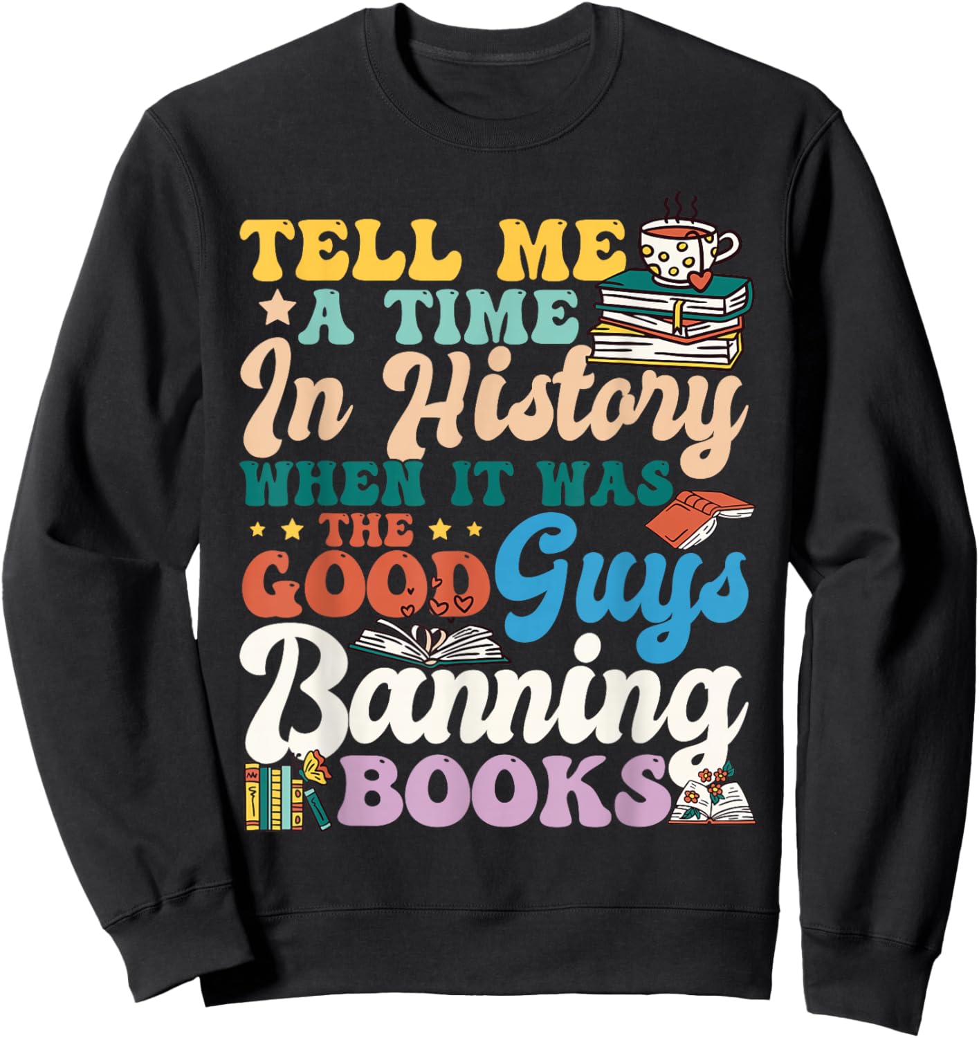 Read Banned Books Banned Books Week Librarian Sweatshirt - Sweatshirt | Black
