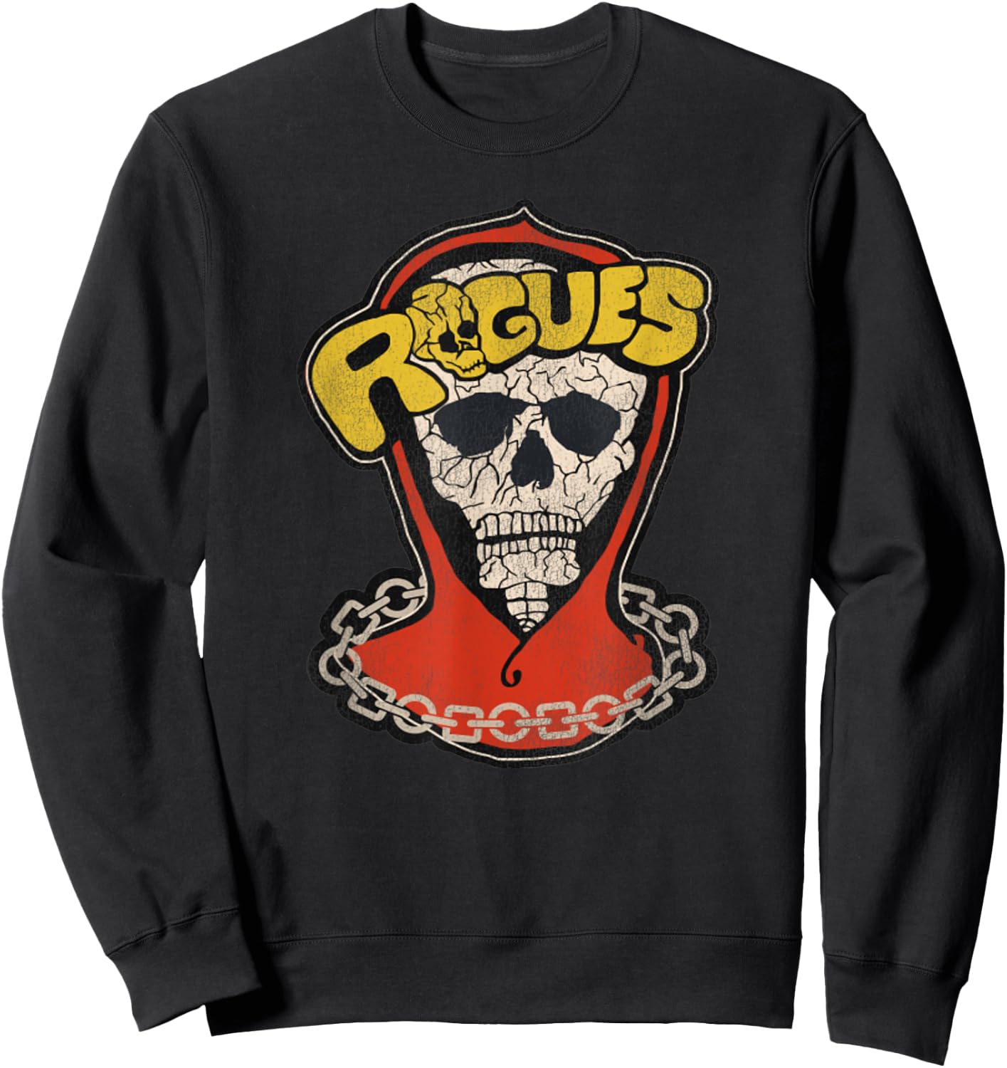 Vintage The Rogues Skull The Warriors 80s Movie Sweatshirt - Sweatshirt | Black