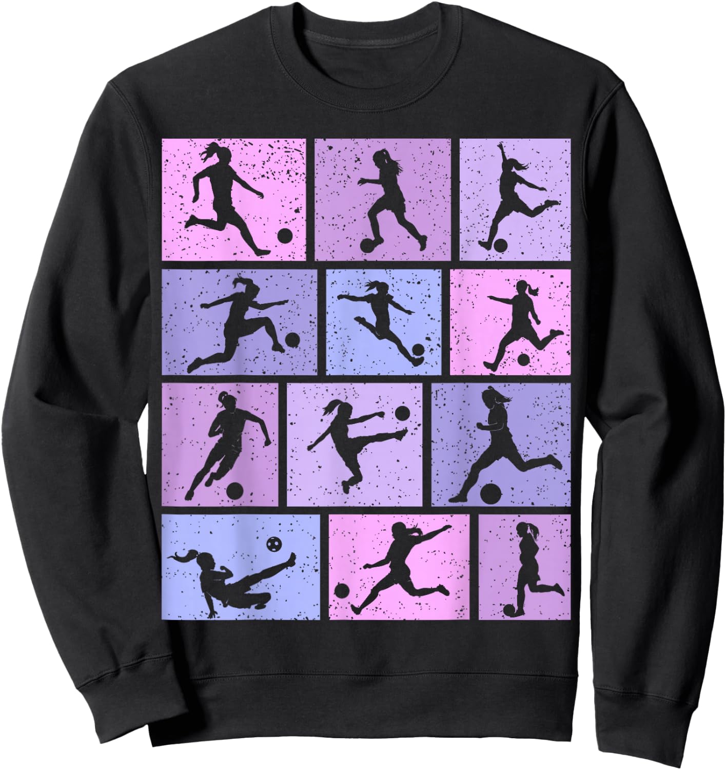 Soccer Girls Youth Women Sweatshirt - Sweatshirt | Black