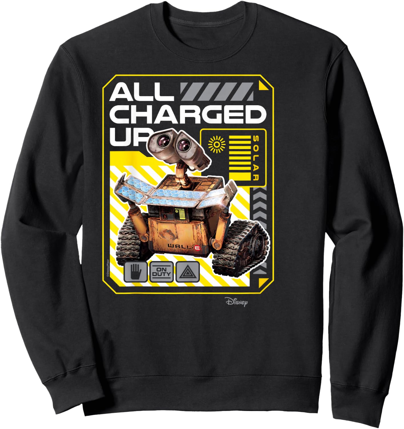 Wall-E - All Charged Up Sweatshirt - Sweatshirt | Black