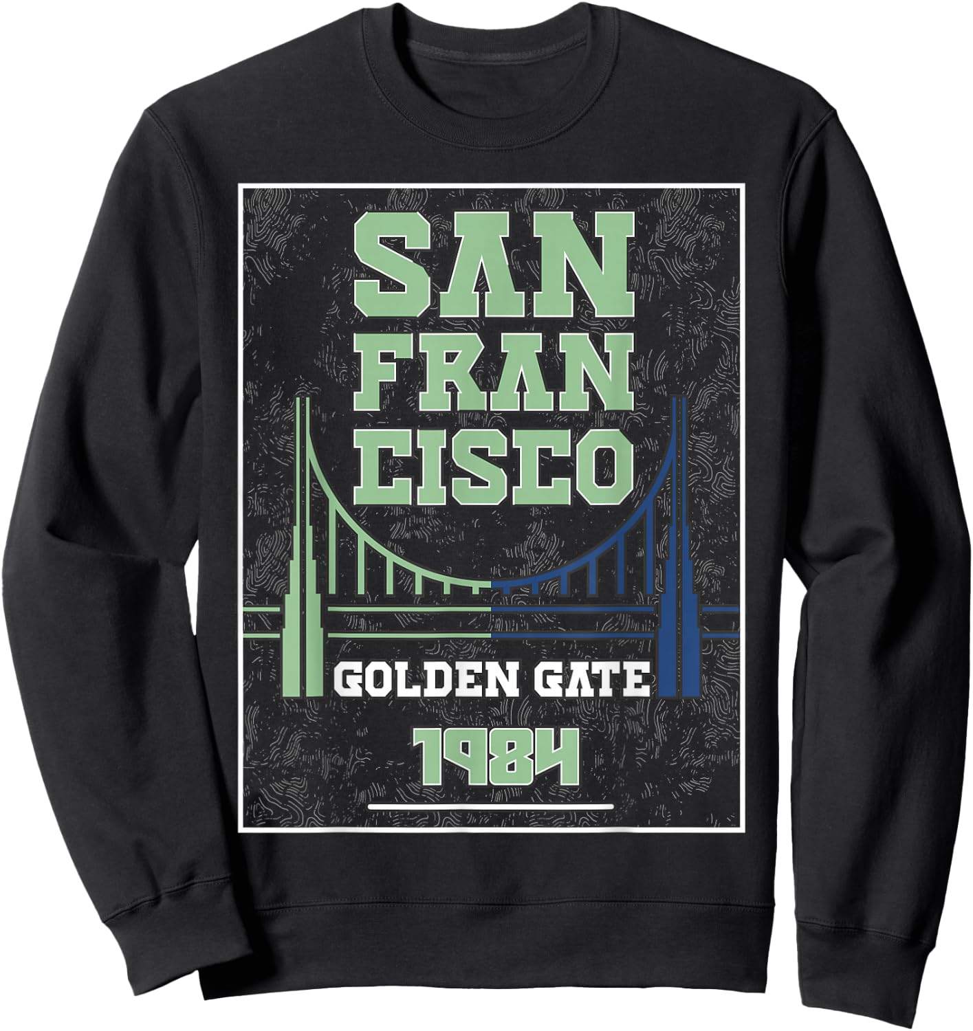 San Francisco Golden Gate 1984 Sweatshirt - Sweatshirt | Black