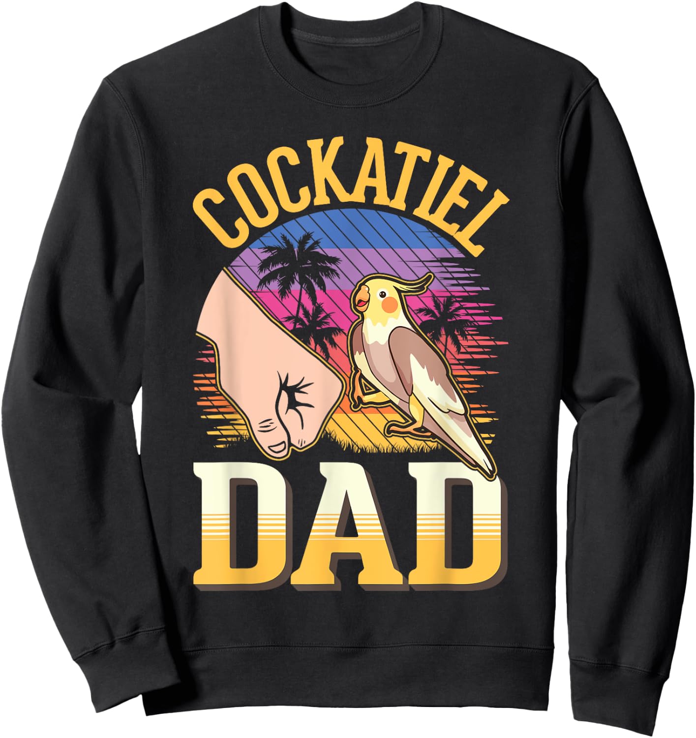 Cockatiel Dad Sweatshirt - Sweatshirt | Black