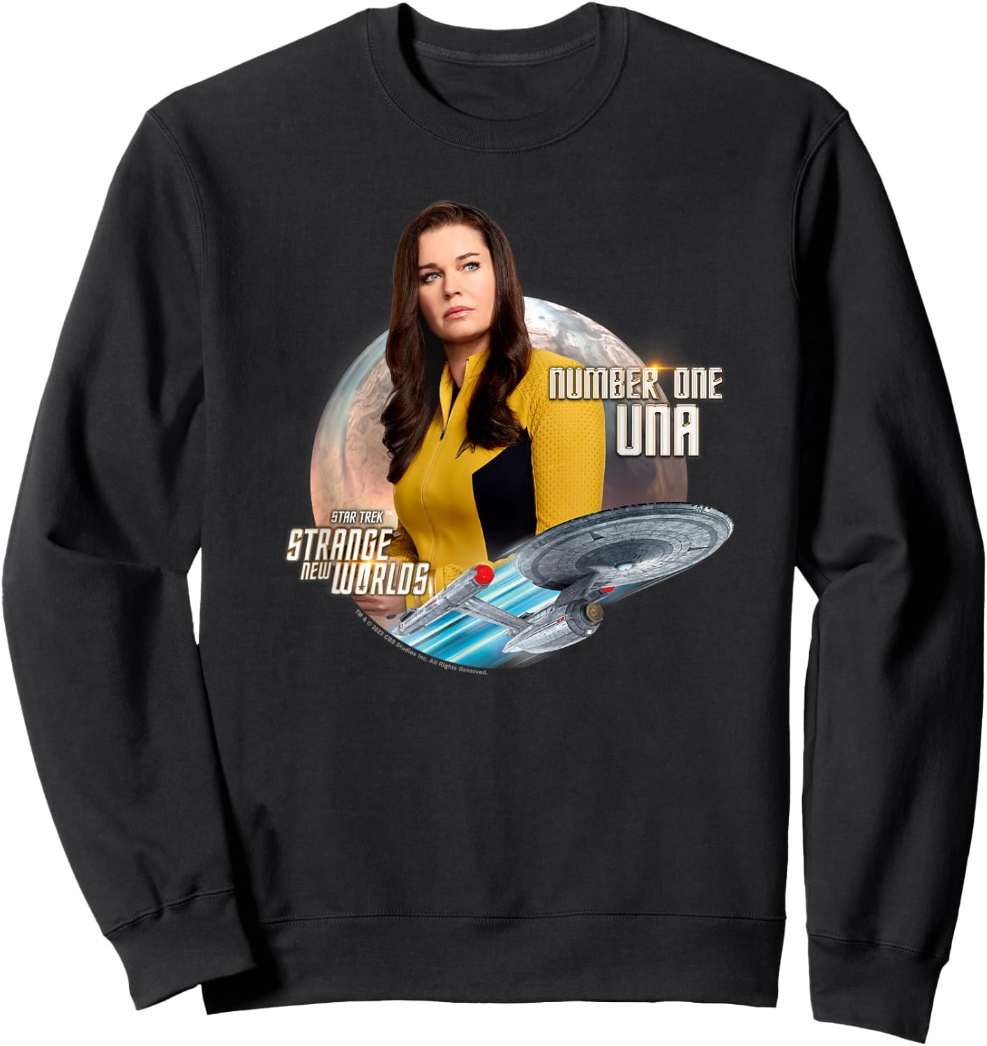 Star Trek Strange New Worlds Number One Una Sweatshirt - Sweatshirt | Black