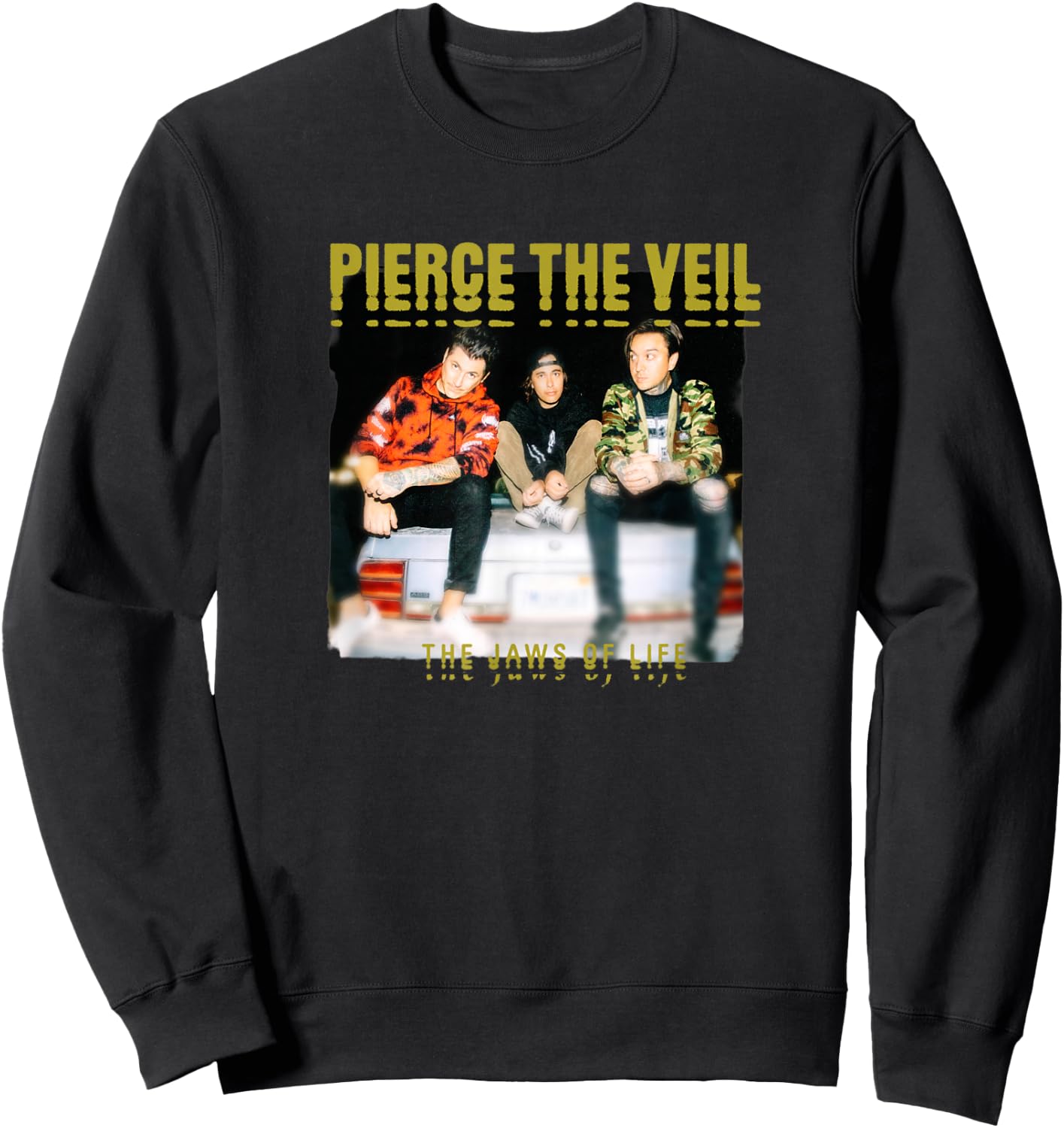 Pierce The Veil - Jaws Photo Sweatshirt - Sweatshirt | Black