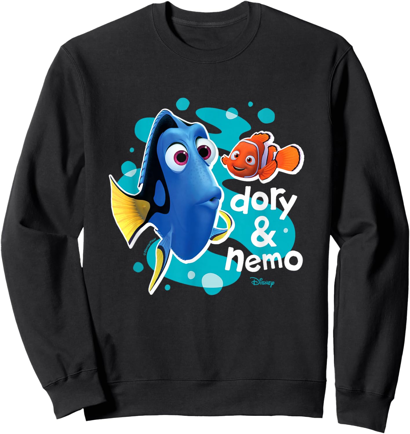 Finding Nemo - Dory and Nemo Sweatshirt - Sweatshirt | Black
