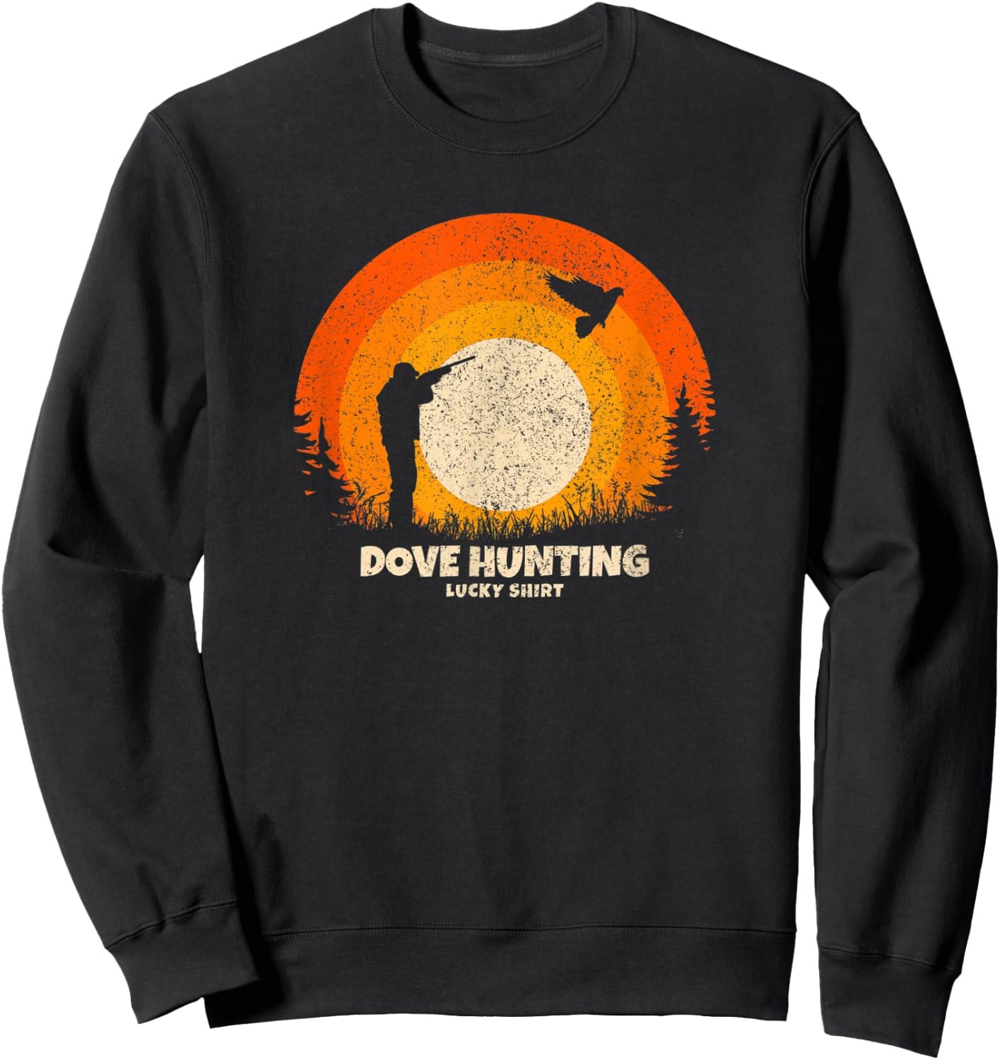 Dove Hunter Lucky Charm Dove Hunting Sweatshirt - Sweatshirt | Black