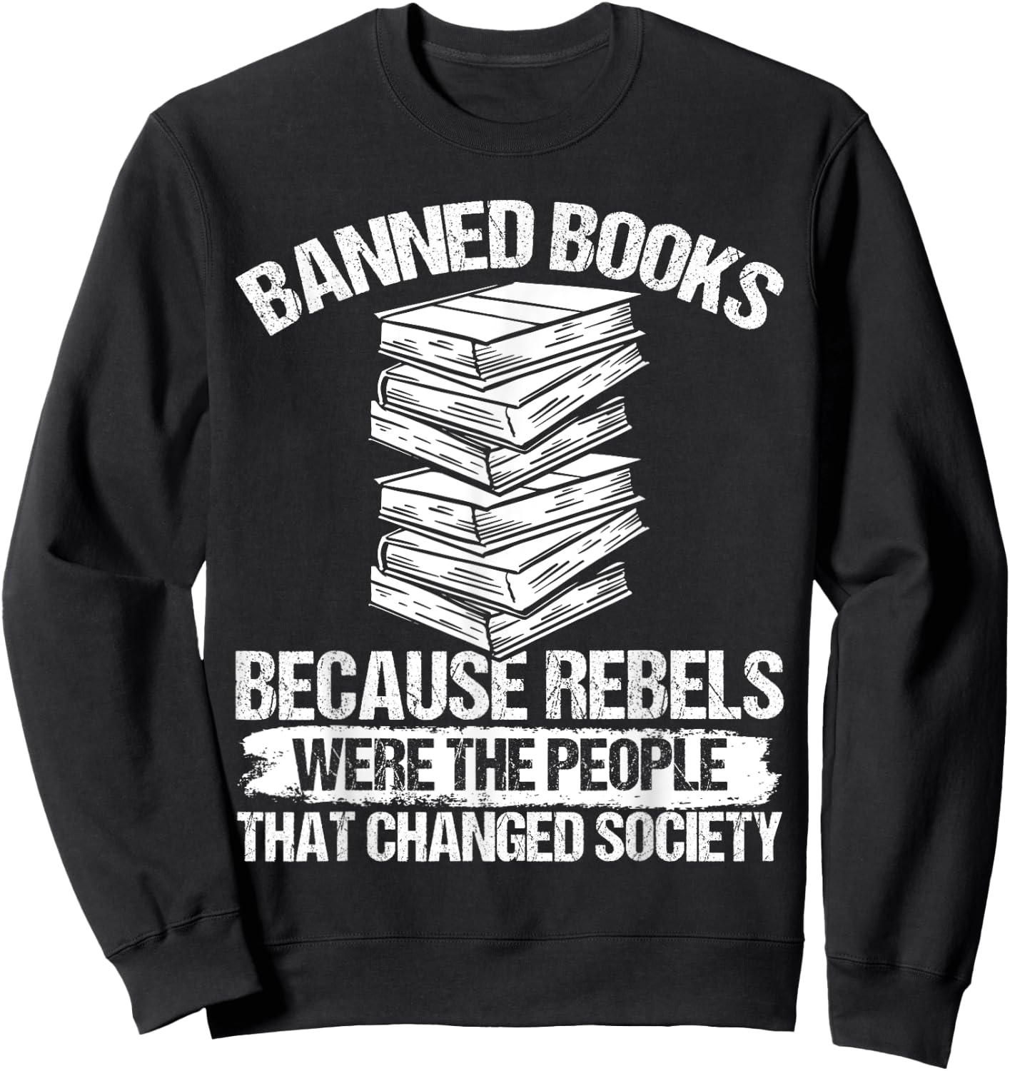 Banned Book List Librarian Banned Book Set Book Lover Sweatshirt - Sweatshirt | Black