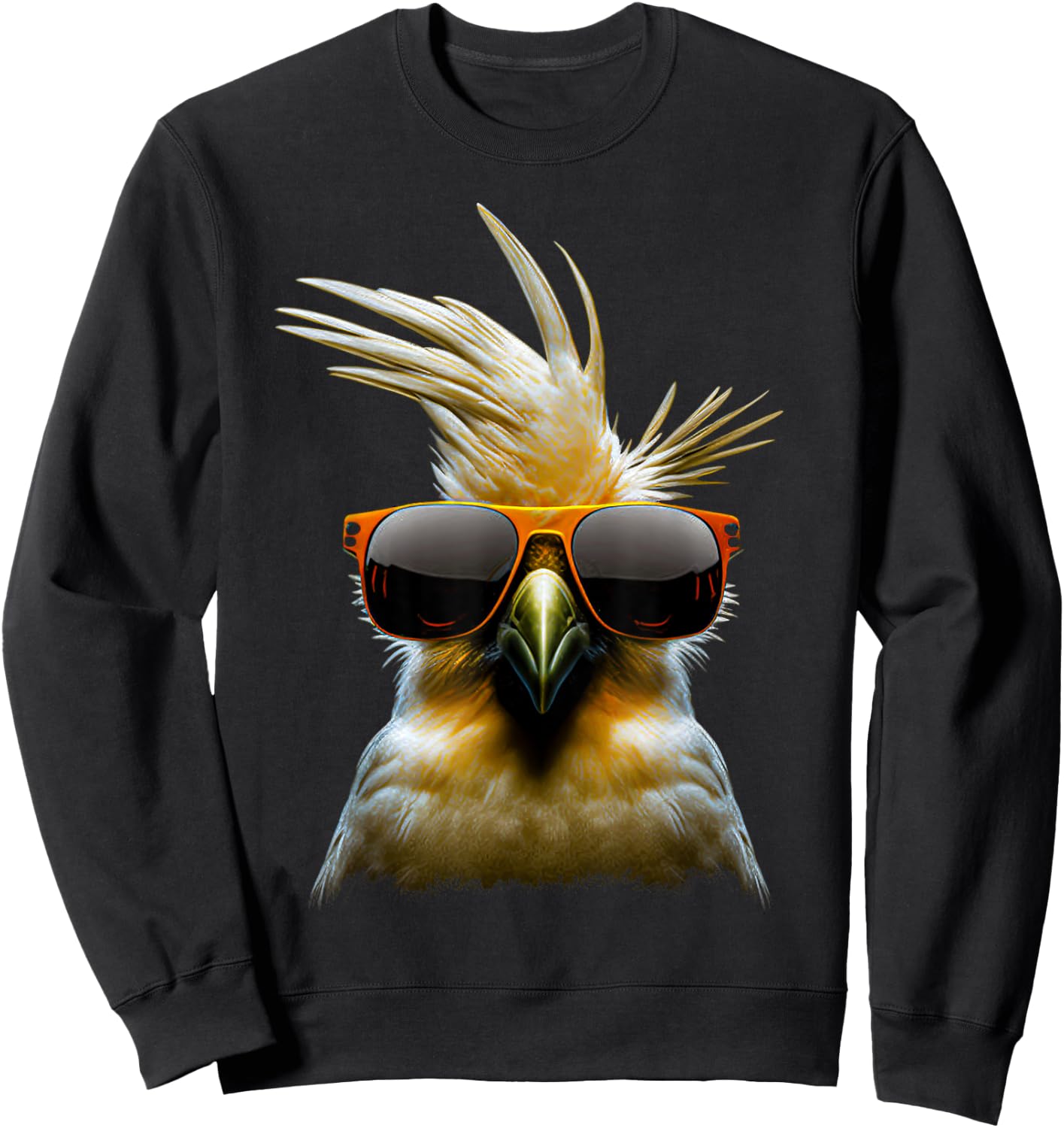 Love Cockatiel Women Parrot for pet Bird Lovers Cockatiel Sweatshirt - Sweatshirt | Black