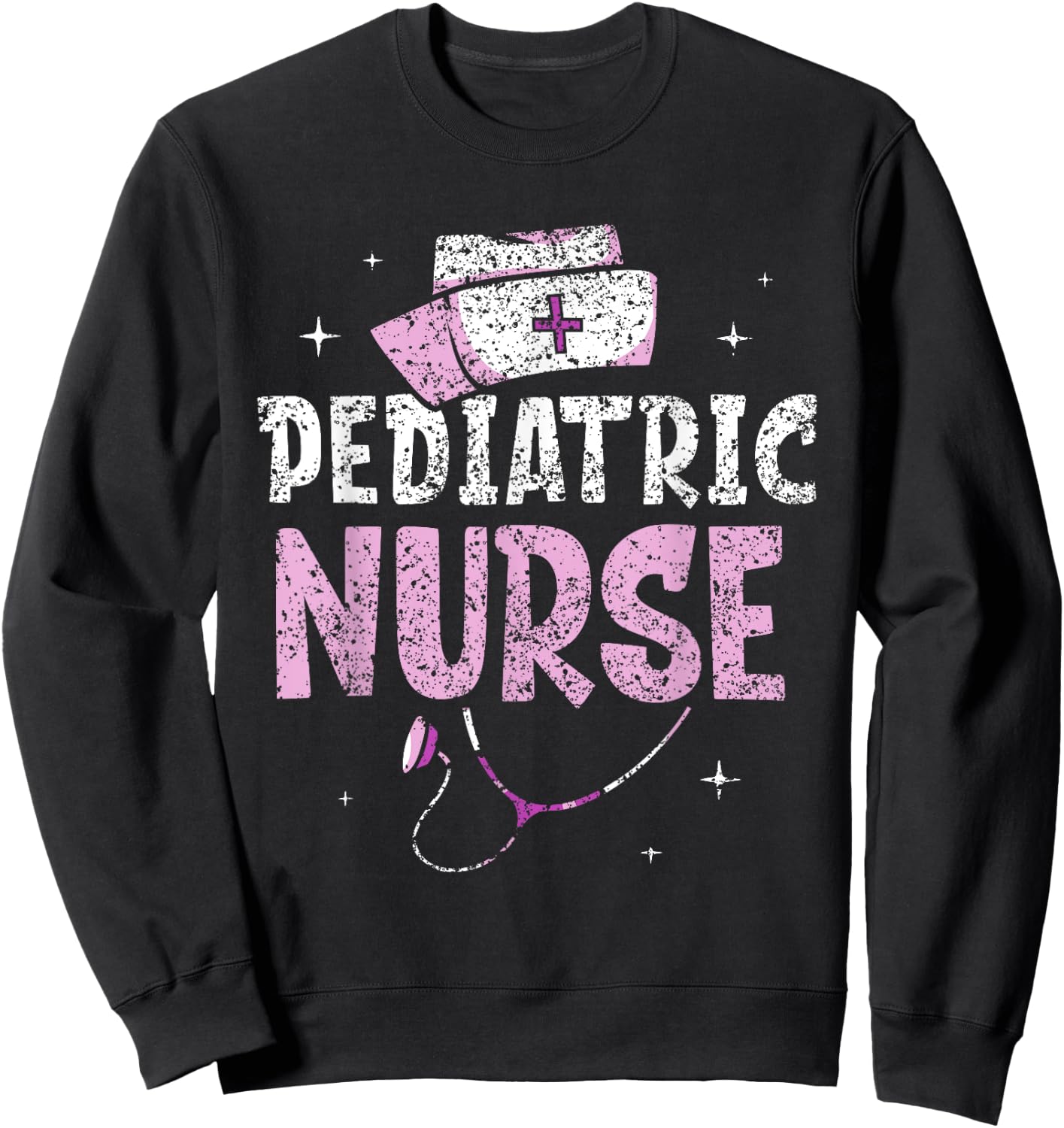 Pediatric Nurse Pediatrics Nurses Nursing Sweatshirt - Sweatshirt | Black