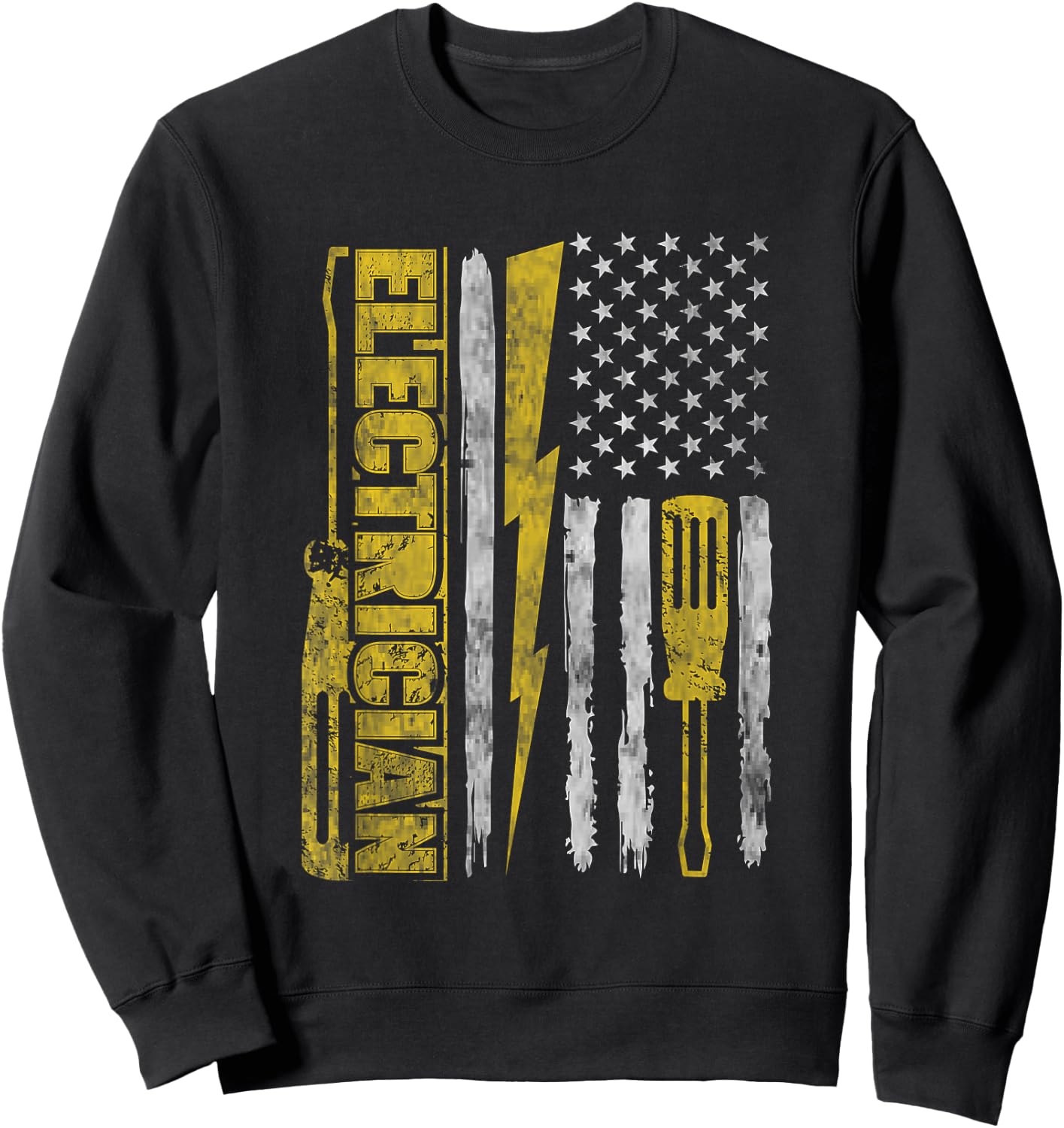Funny Electrician Electrical Engineer - Electricity Lineman Sweatshirt - Sweatshirt | Black