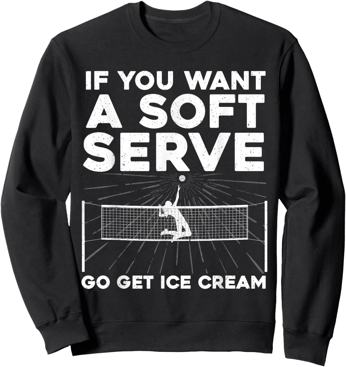 Volleyball Women Volleyball Player College Coach Sweatshirt - Sweatshirt | Black
