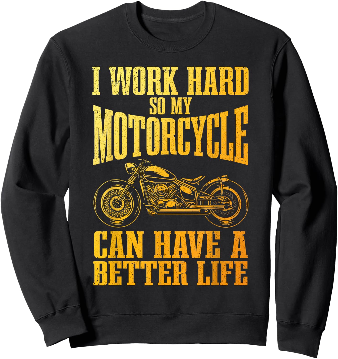 Cool Motorcycle Design Women Motorcycle Lover Rider Sweatshirt - Sweatshirt | Black